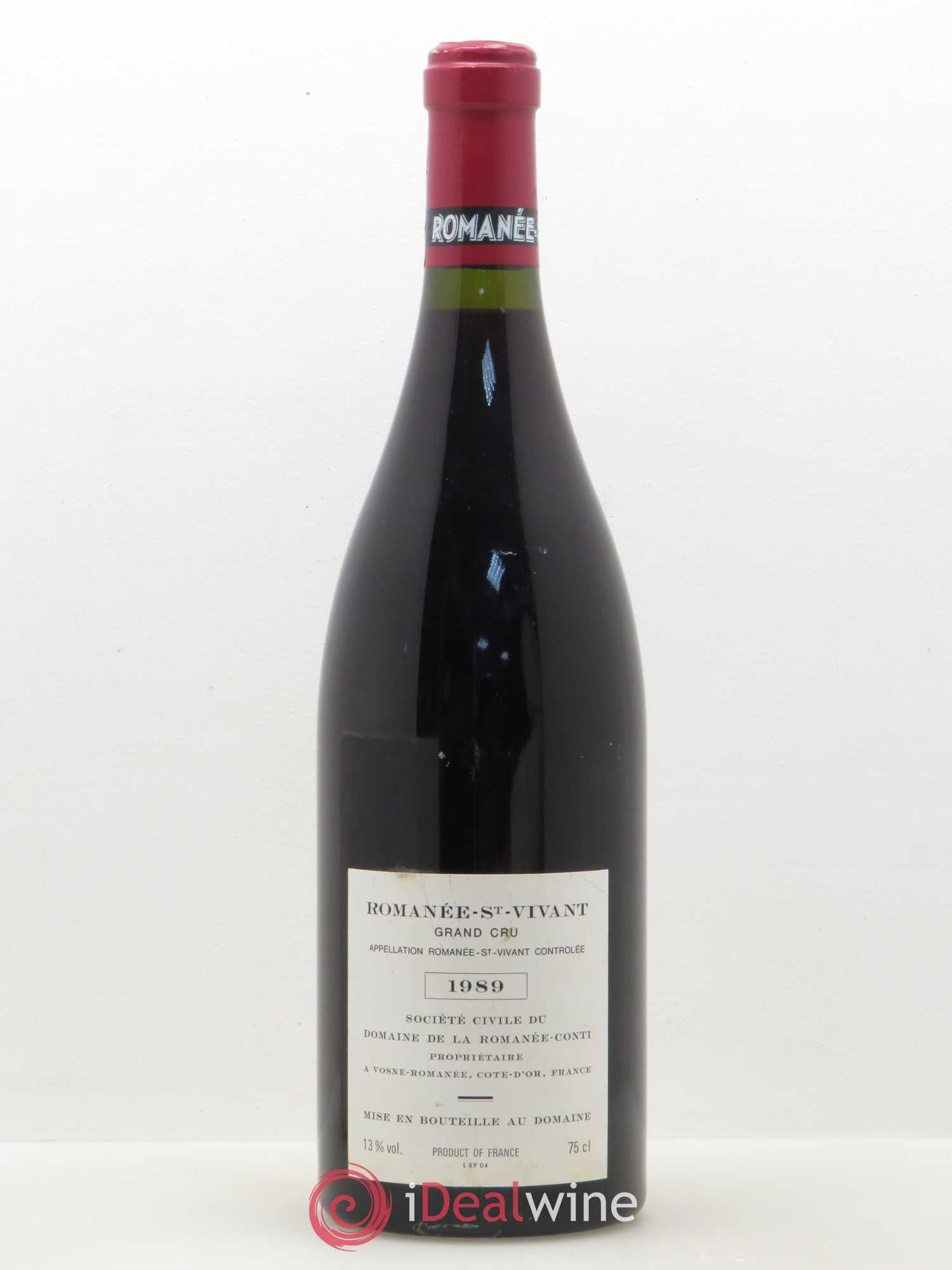Romanée-Saint-Vivant Grand Cru Domaine de la Romanée-Conti 1989 - Lot de 1 bouteille - 1