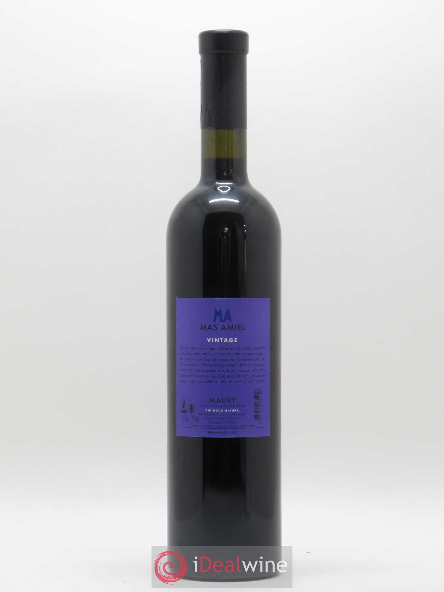 Maury Mas Amiel Vintage 2010 - Lot de 1 bouteille - 1