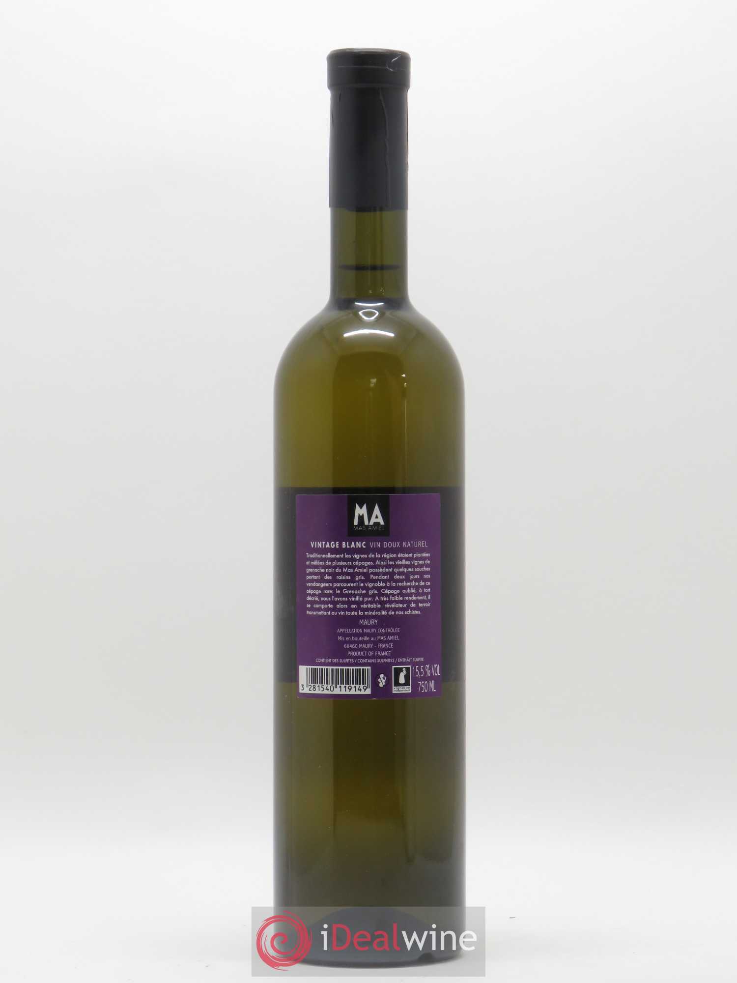 Maury Mas Amiel Millésime 80 2010 - Lot de 1 bouteille - 1