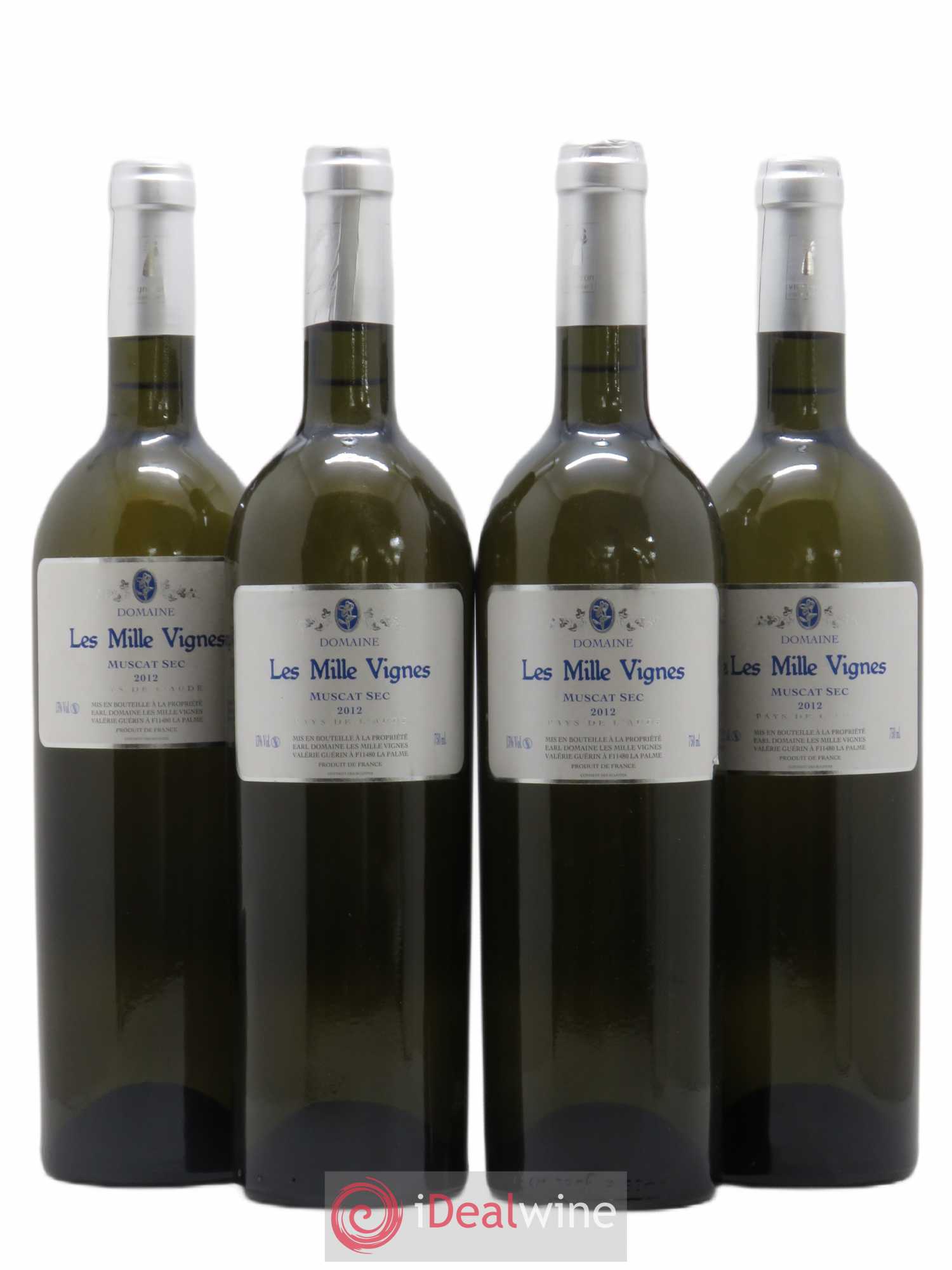 Sud-Ouest Muscat Sec Pays De L'Aude Domaine Les Mille Vignes Valerie Guerin 2012 - Posten von 4 Flaschen - 0