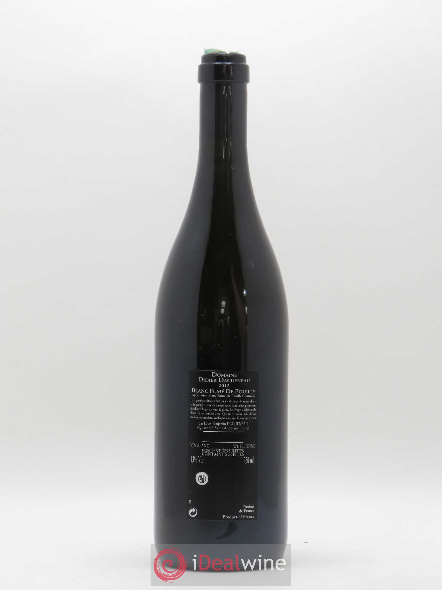 Vin de France (anciennement Pouilly-Fumé) Silex Dagueneau (Domaine Didier - Louis-Benjamin) 2012 - Lot de 1 bouteille - 1