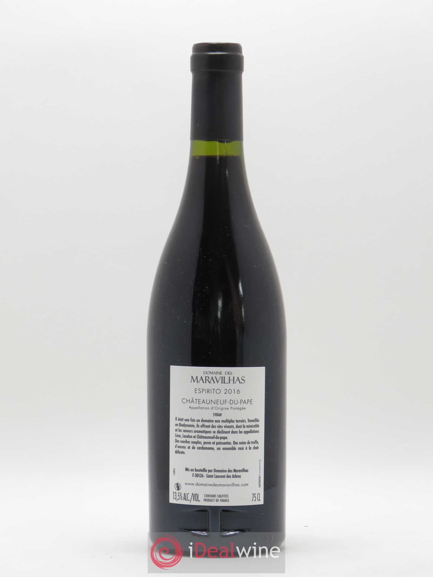 Châteauneuf-du-Pape Espirito Domaine Des Maravilhas 2016 - Posten von 1 Flasche - 1