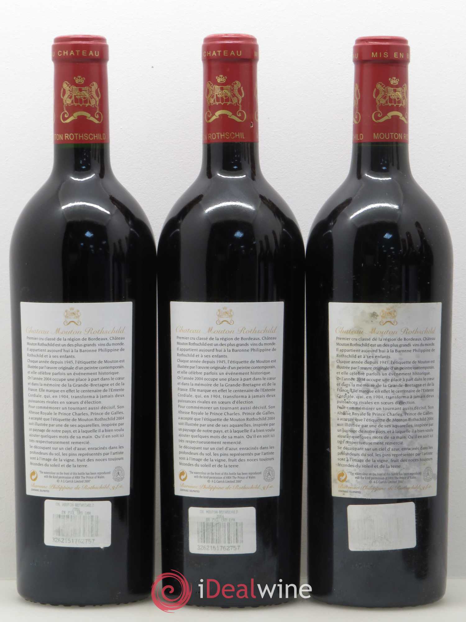 Château Mouton Rothschild 1er Grand Cru Classé 2004 - Lot de 6 bouteilles - 4