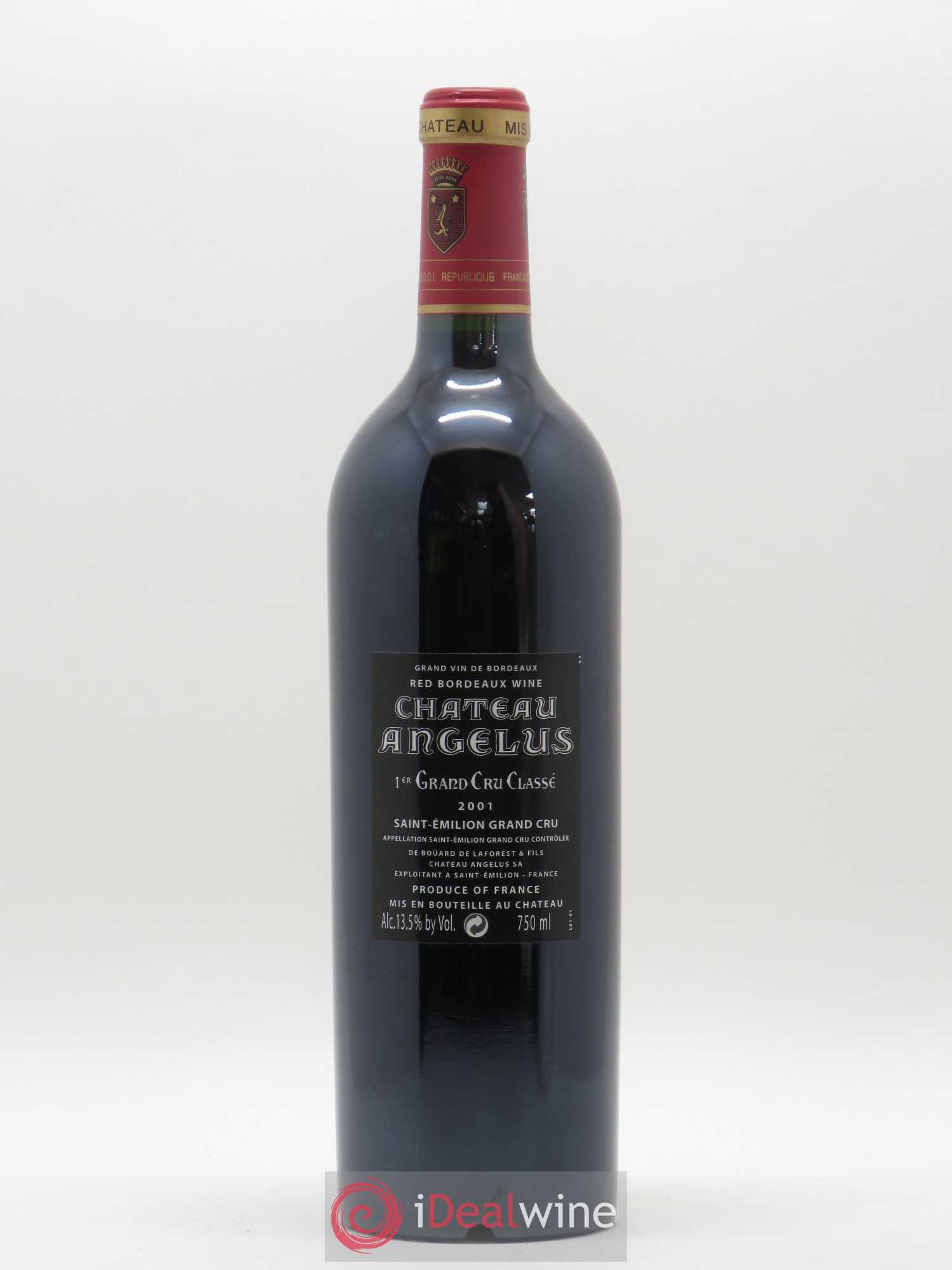 Château Angélus 1er Grand Cru Classé A 2001 - Lot de 1 bouteille - 1