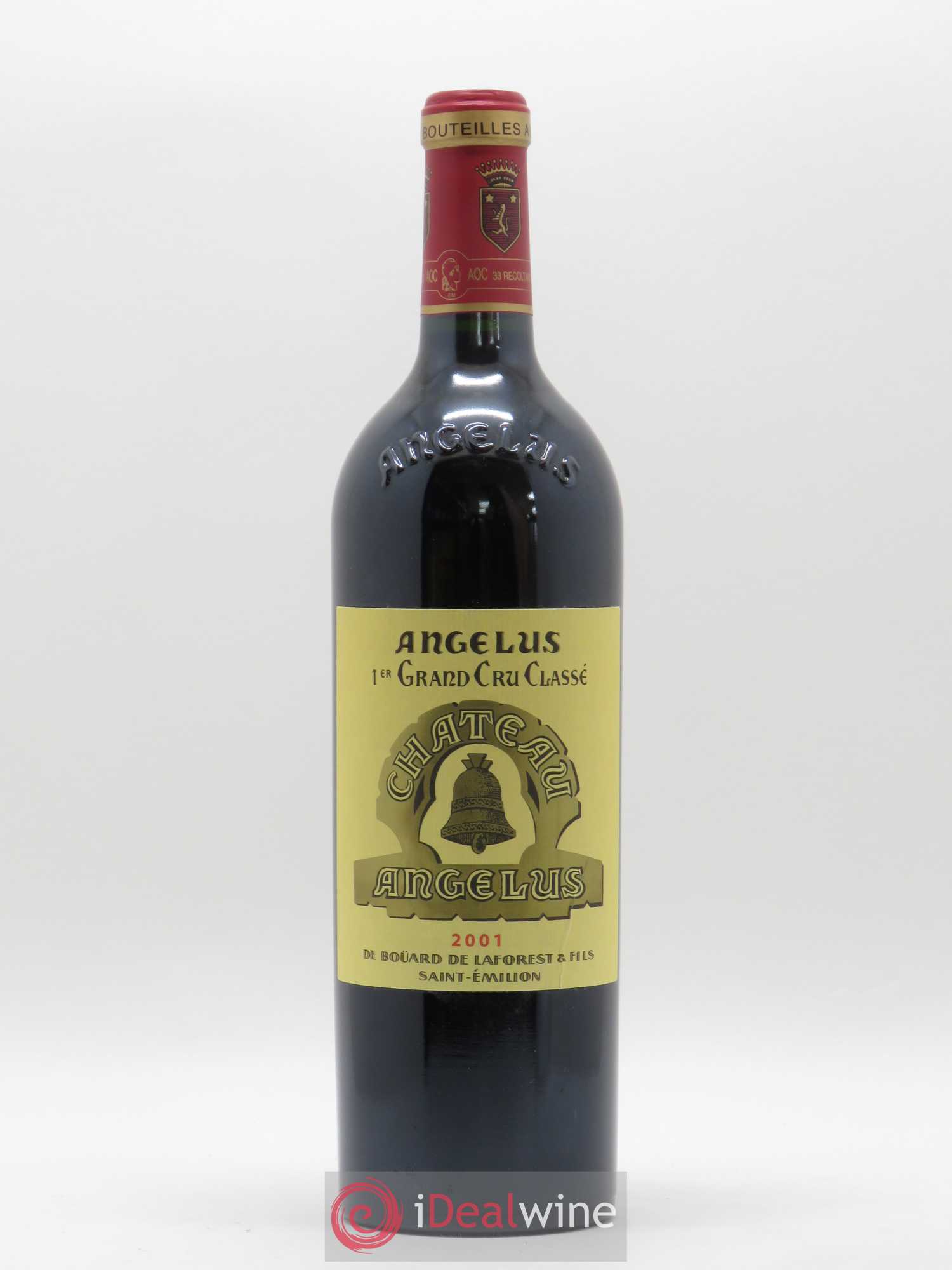 Château Angélus 1er Grand Cru Classé A 2001 - Lot de 1 bouteille - 0