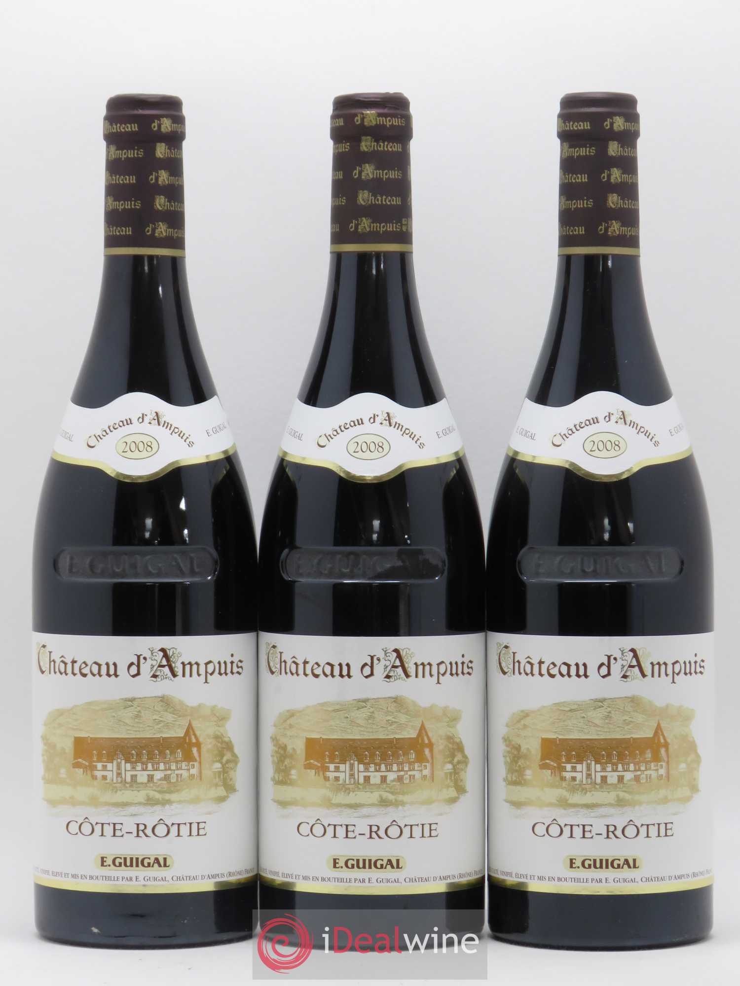 Côte-Rôtie Château d'Ampuis Guigal 2008 - Lot de 3 bouteilles - 0