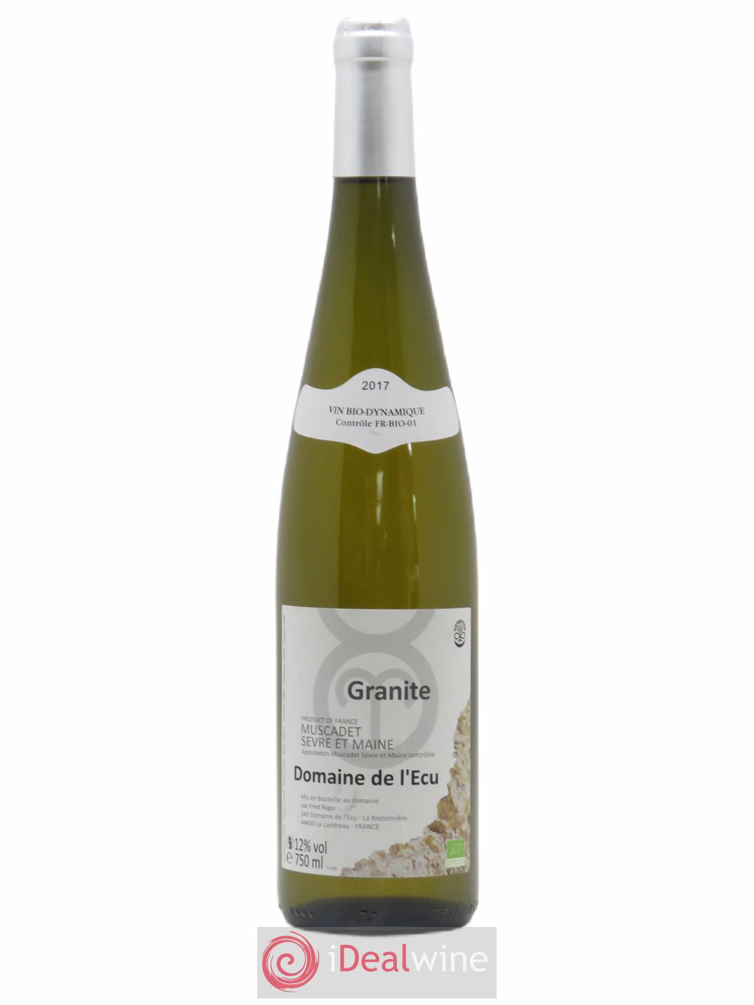 Vin de France (anciennement Muscadet-Sèvre-et-Maine) Expression de Granite Domaine de L'Ecu 2017 - Lotto di 1 bottiglia - 0