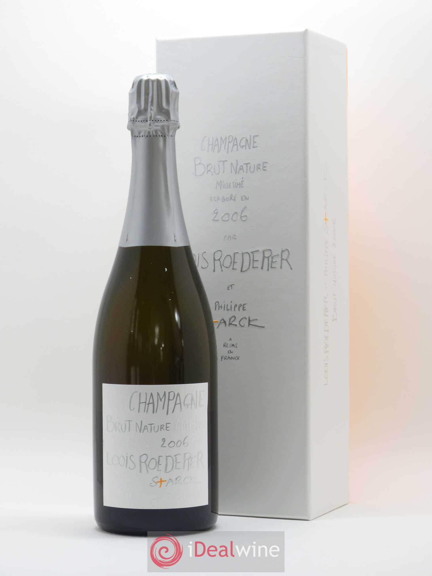 Edition limitée Starck Brut Nature Louis Roederer 2006 - Lot de 3 bouteilles - 1