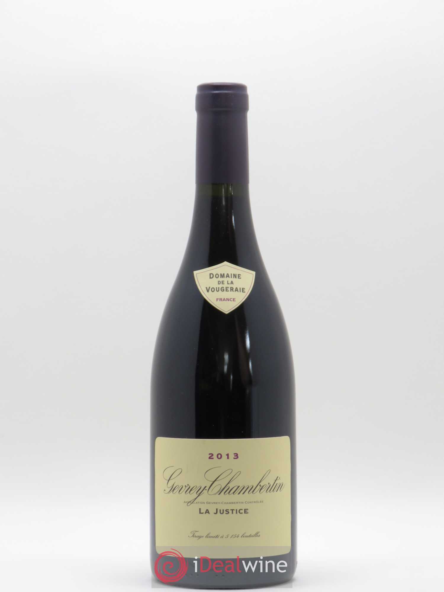 Gevrey-Chambertin La Justice La Vougeraie 2013 - Lot de 1 bouteille - 0