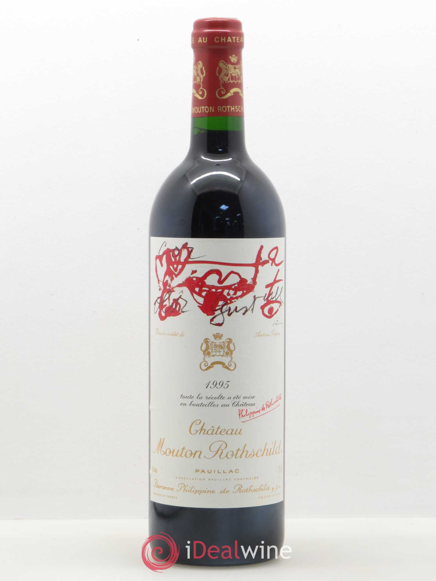 Château Mouton Rothschild 1er Grand Cru Classé 1995 - Lot de 1 bouteille - 0