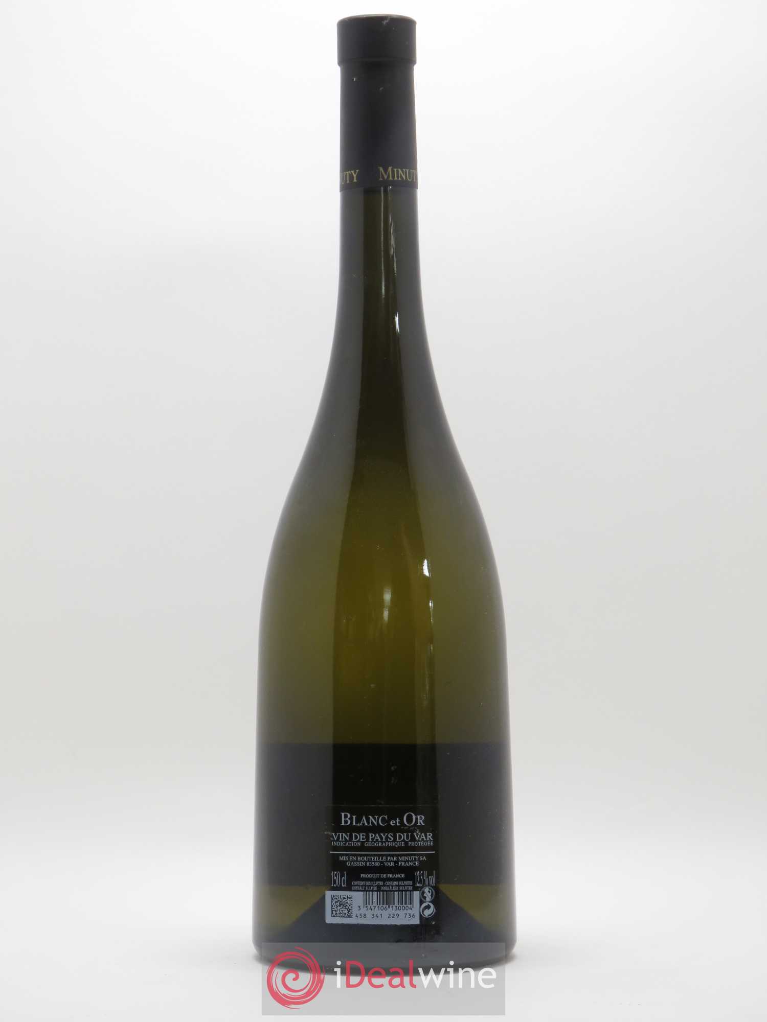 IGP Pays du Var (Vin de Pays du Var) Vin de Pays Blanc & Or Château Minuty  2015 - Lot de 1 magnum - 1