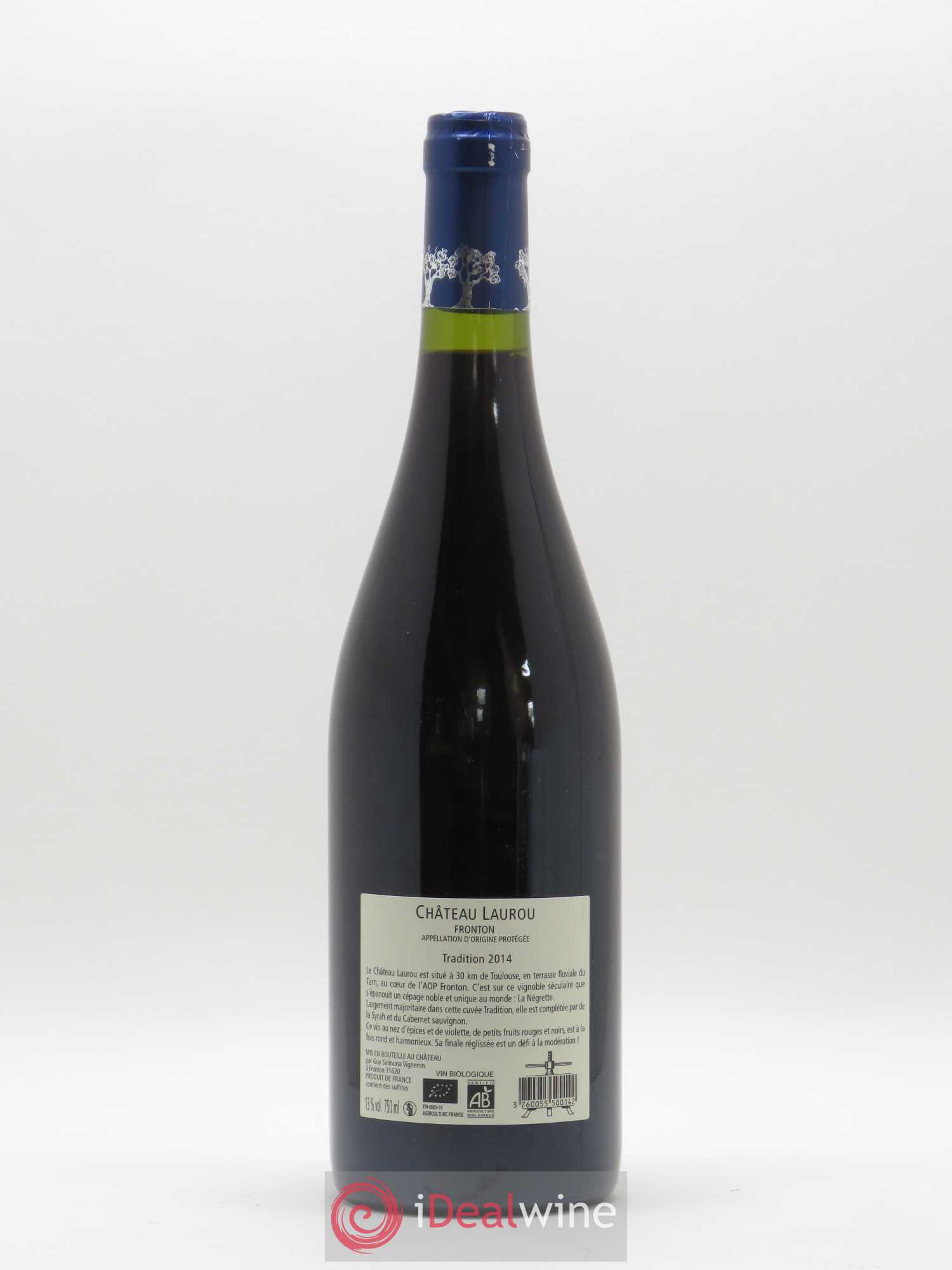 Sud-Ouest Fronton Tradition Château Laurou (sans prix de réserve) 2014 - Posten von 1 Flasche - 1