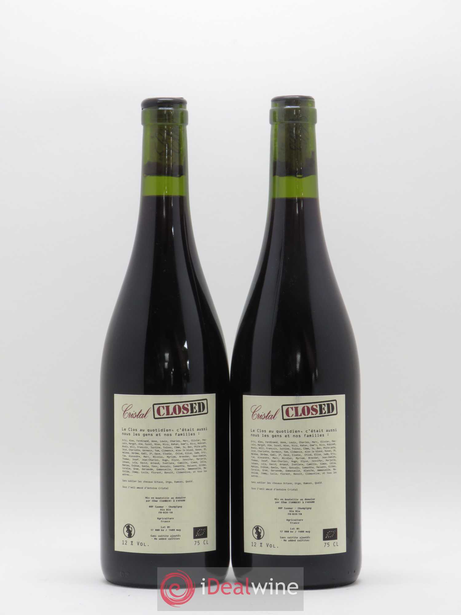 Saumur-Champigny Clos Cristal Closed 2015 - Lot de 2 bouteilles - 1