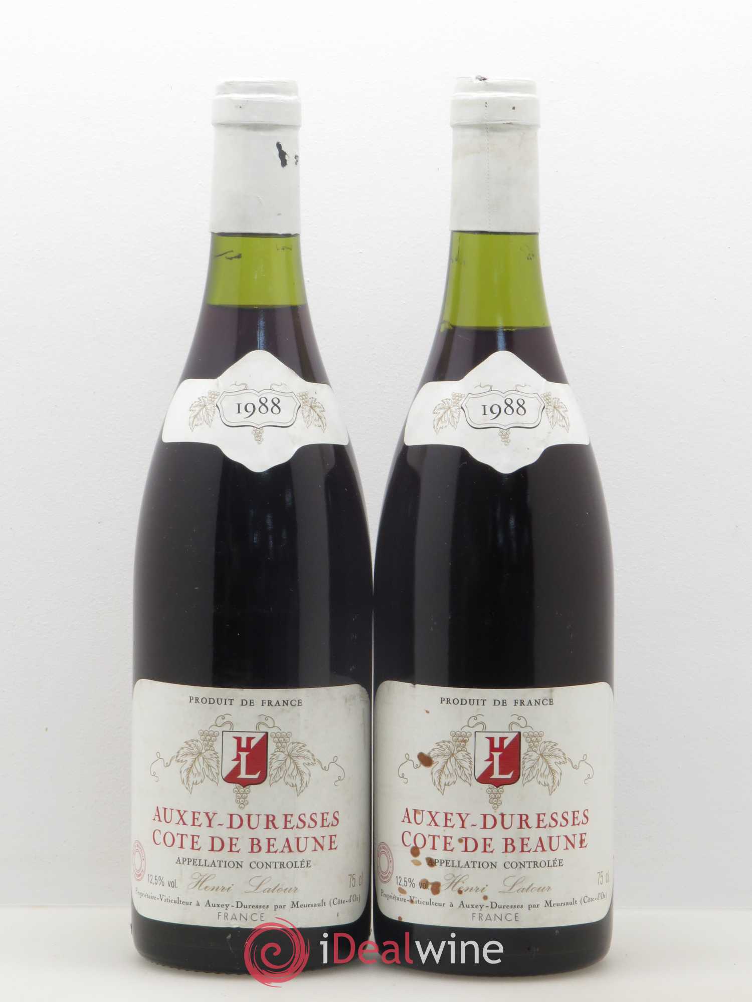 Auxey-Duresses Henri Latour 1988 - Lot de 2 bouteilles - 0