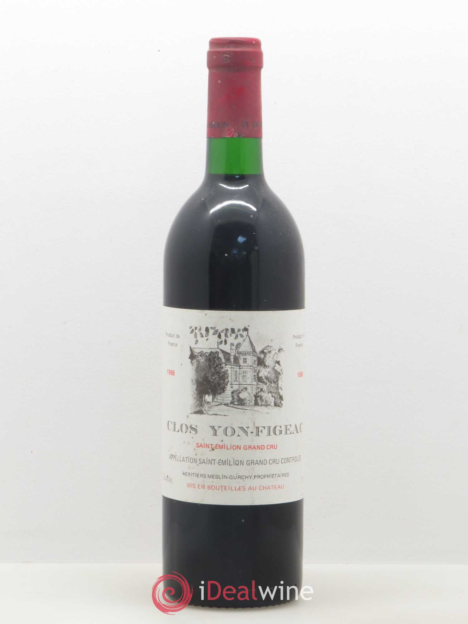 Saint-Émilion Clos Yon-Figeac (sans prix de réserve) 1988 - Posten von 1 Flasche - 0