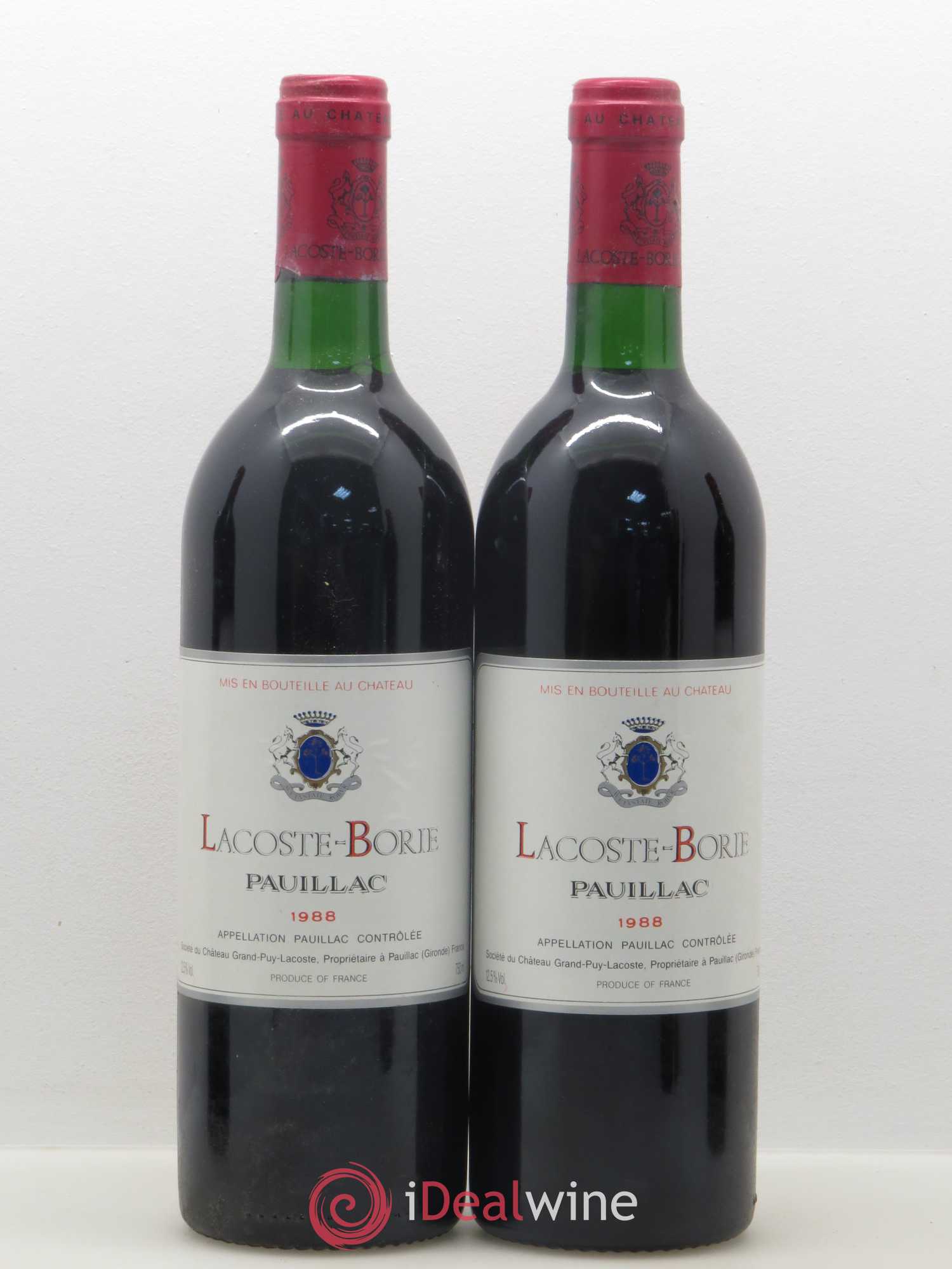 Lacoste Borie (sans prix de réserve) 1988 - Lot de 5 bouteilles - 2