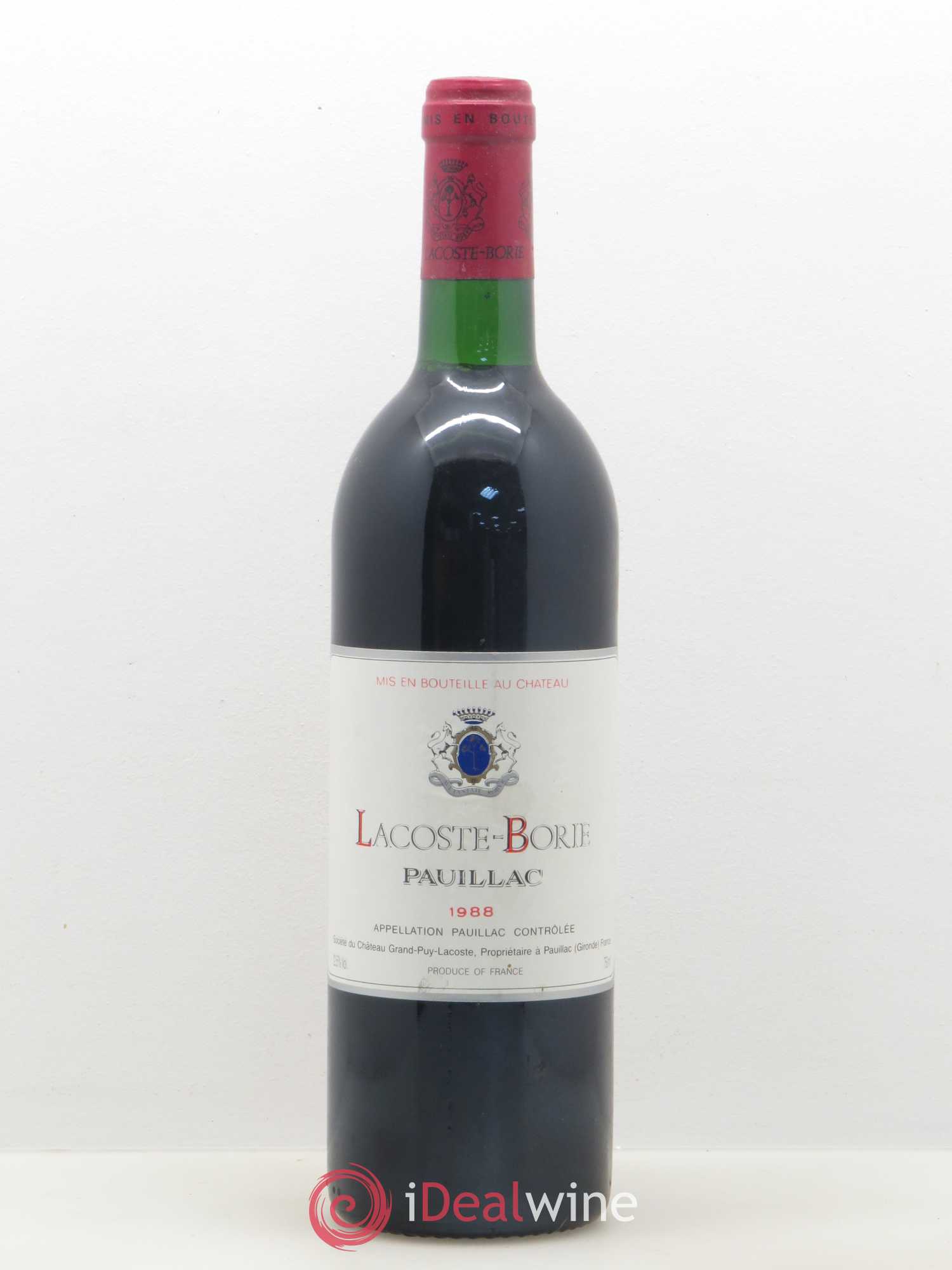 Lacoste Borie (sans prix de réserve) 1988 - Lot de 1 bouteille - 0