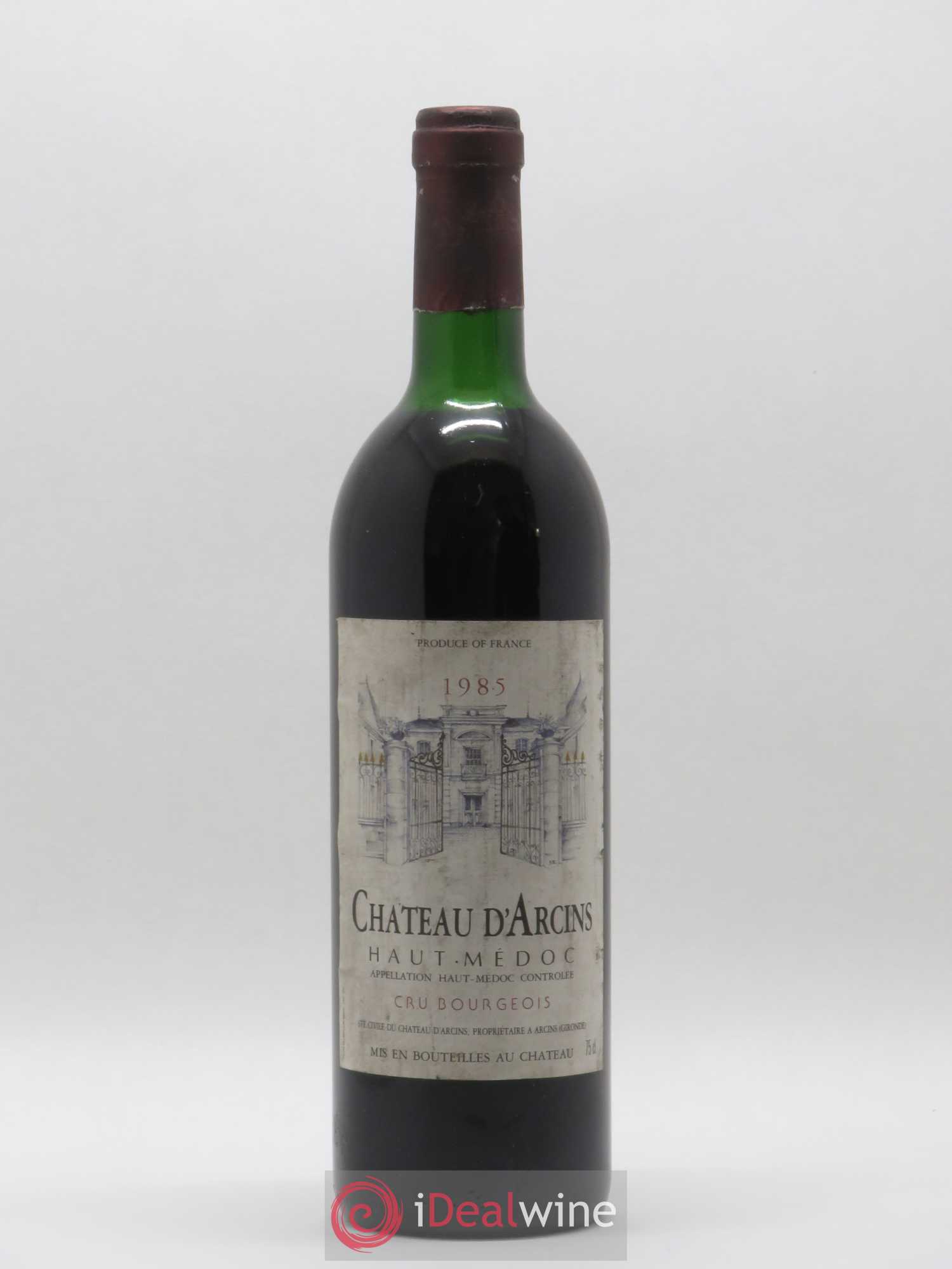Château d' Arcins Cru Bourgeois 1985 - Lot de 1 bouteille - 0