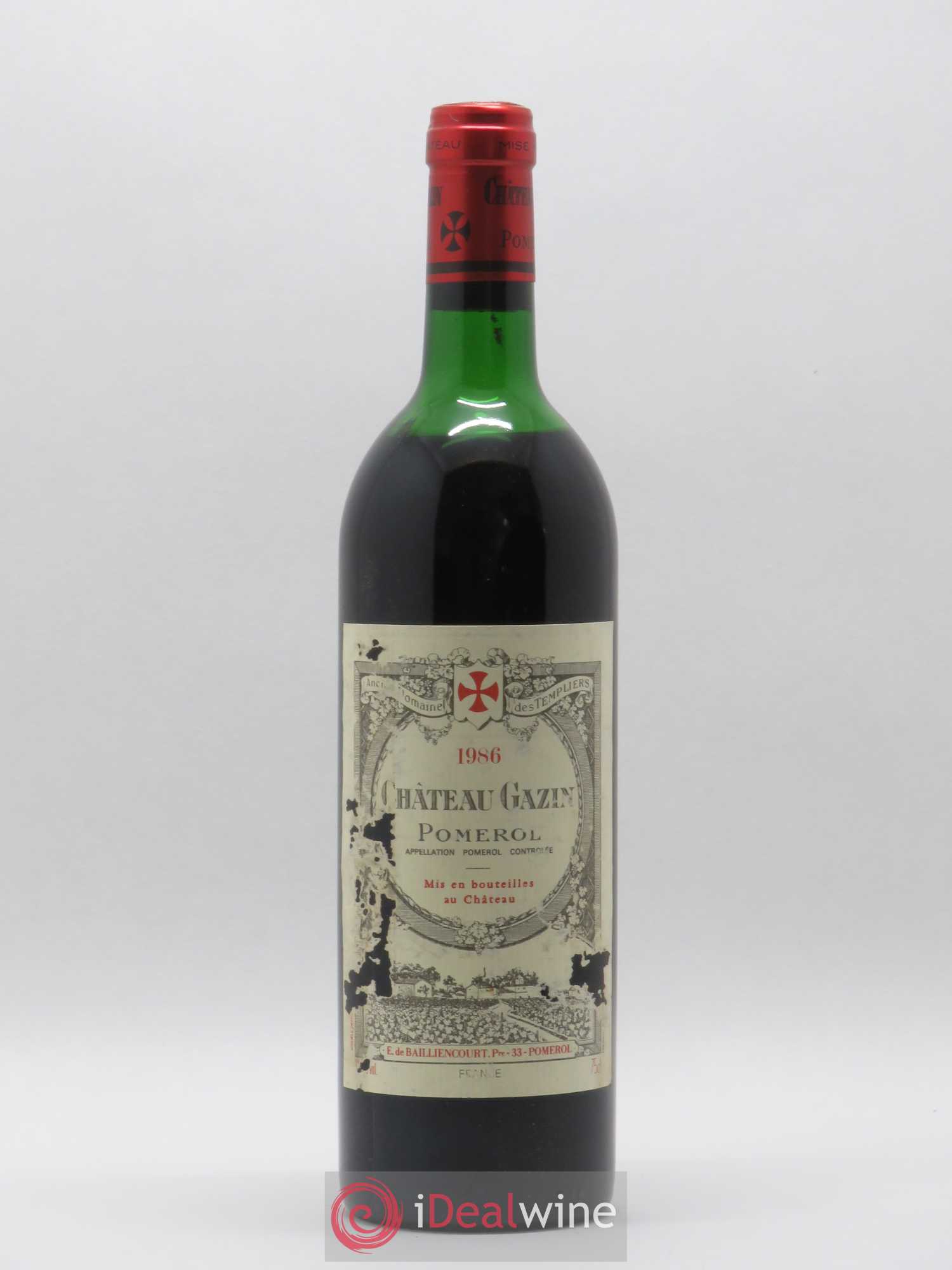 Château Gazin 1986 - Lot de 1 bouteille - 0