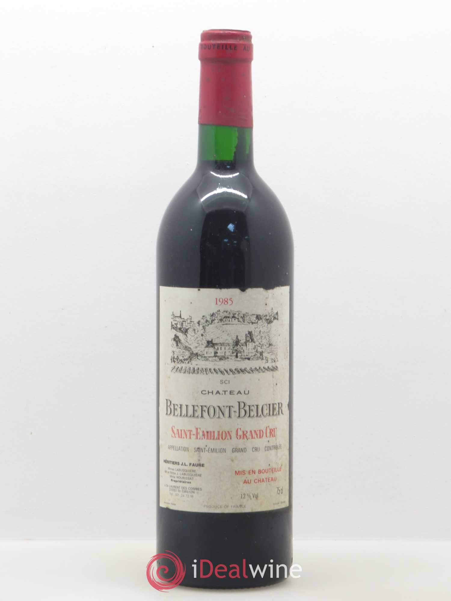 Château Bellefont-Belcier Grand Cru Classé (sans prix de réserve) 1985 - Lot de 1 bouteille - 0