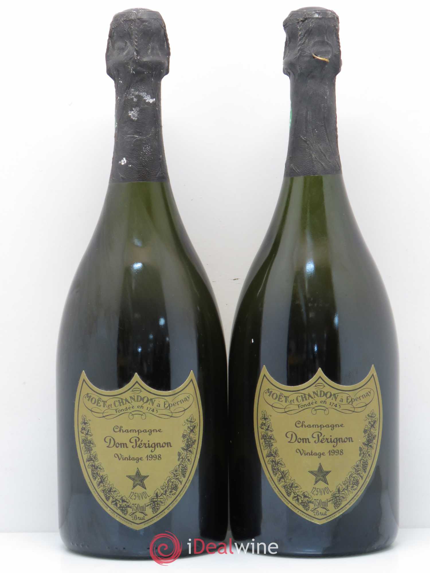 Brut Dom Pérignon 1998 - Lot de 2 bouteilles - 0