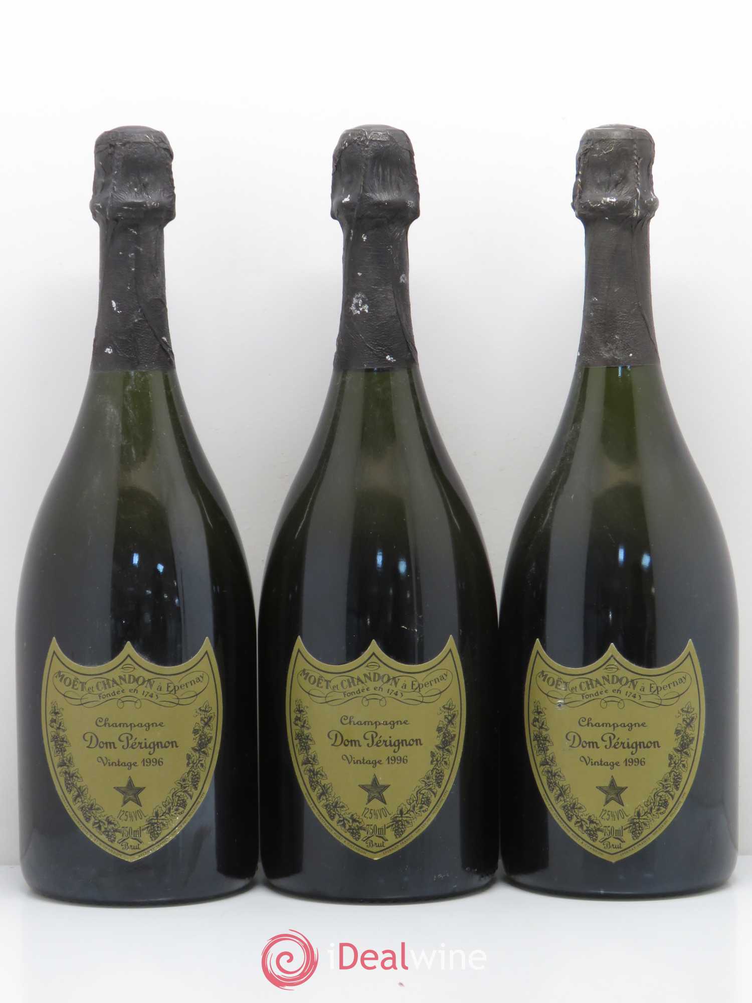 Brut Dom Pérignon 1996 - Lot de 3 bouteilles - 0