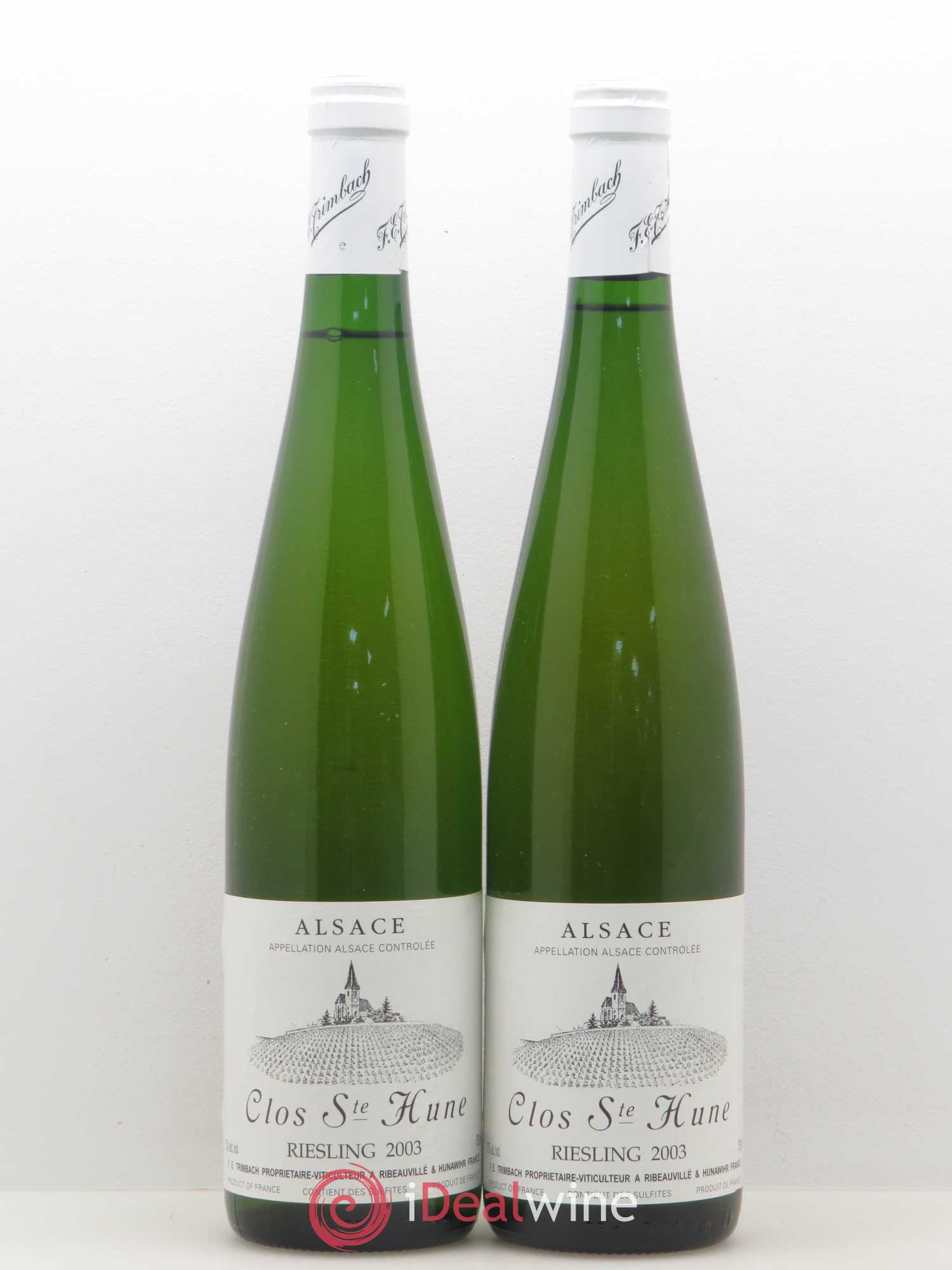 Alsace Riesling Clos Sainte-Hune Trimbach (Domaine) 2003 - Lot de 2 bouteilles - 0