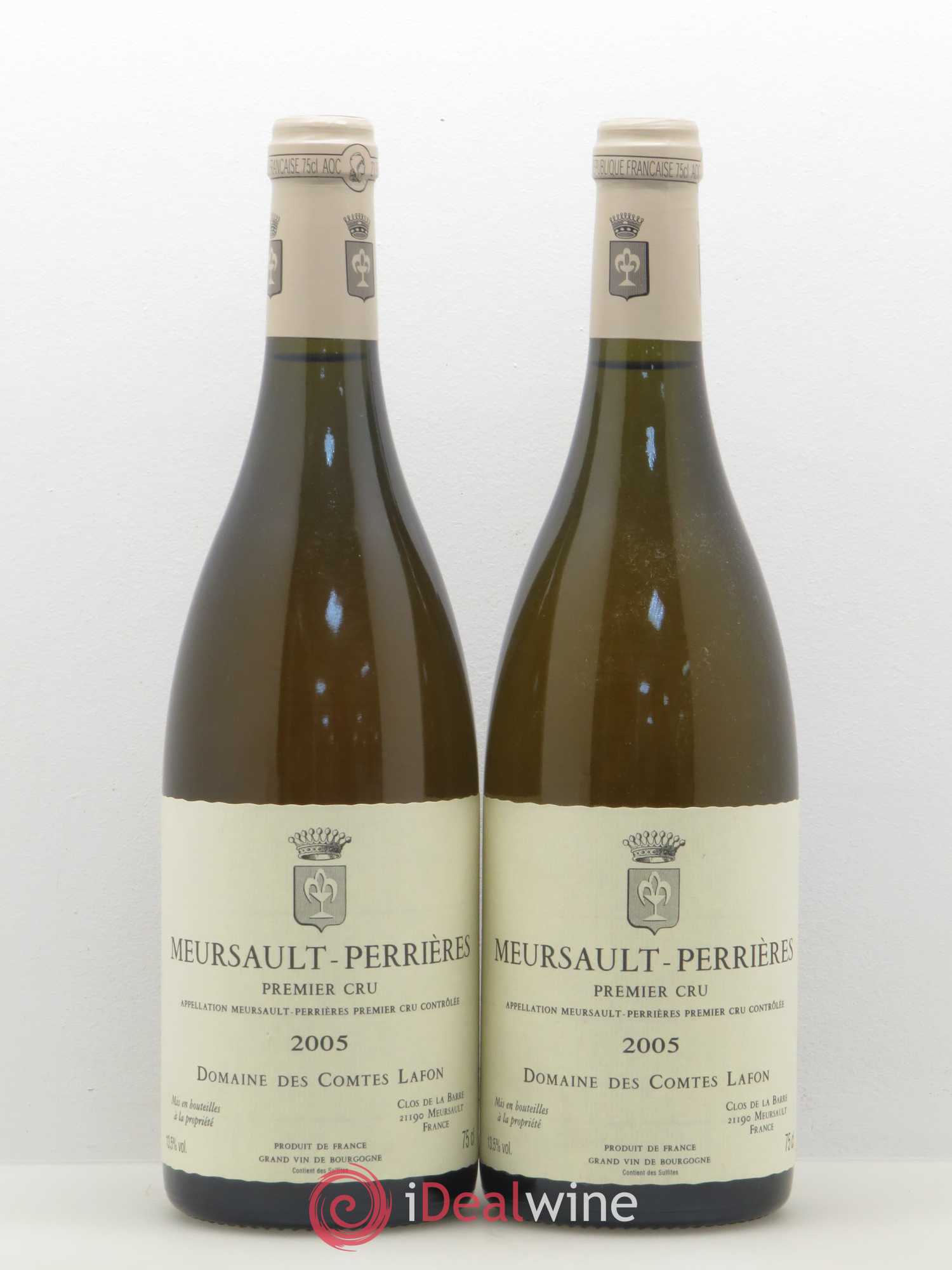 Meursault 1er Cru Perrières Comtes Lafon (Domaine des) 2005 - Lot de 2 bouteilles - 0