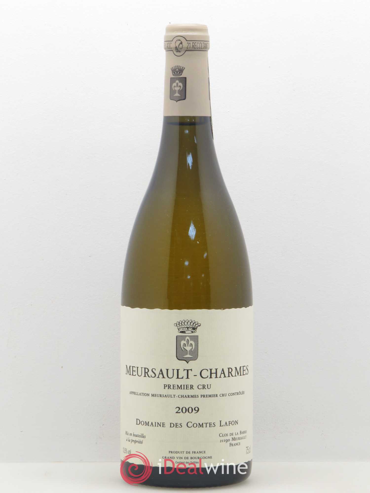Meursault 1er Cru Charmes Comtes Lafon (Domaine des) 2009 - Lot de 1 bouteille - 0