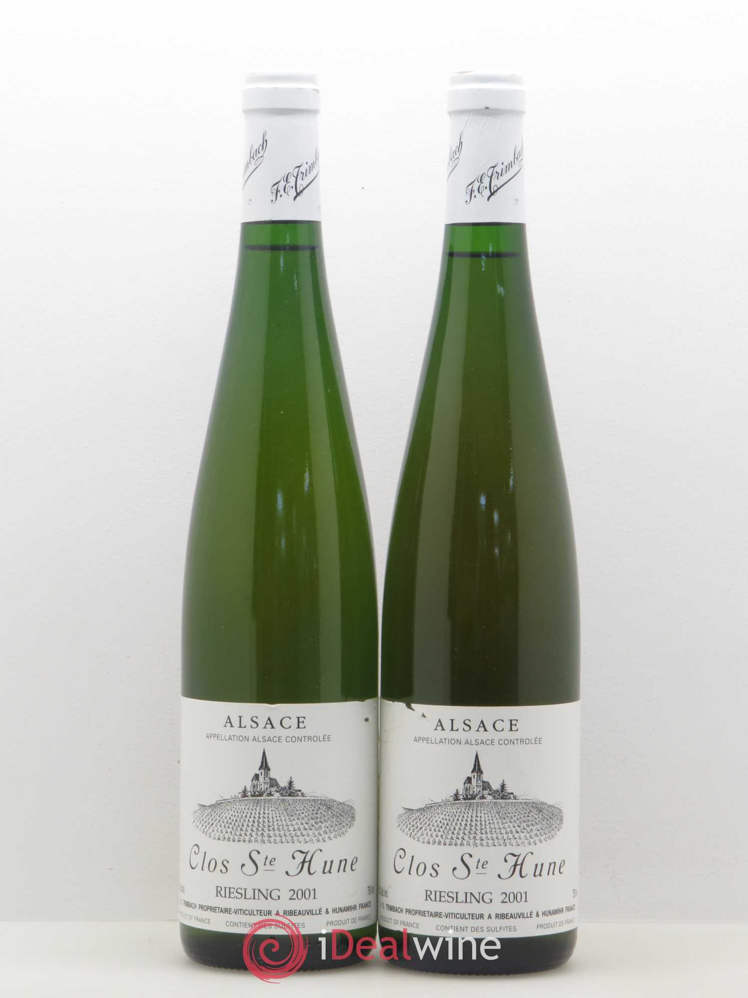 Alsace Riesling Clos Sainte-Hune Trimbach (Domaine) 2001 - Lot de 2 bouteilles - 0