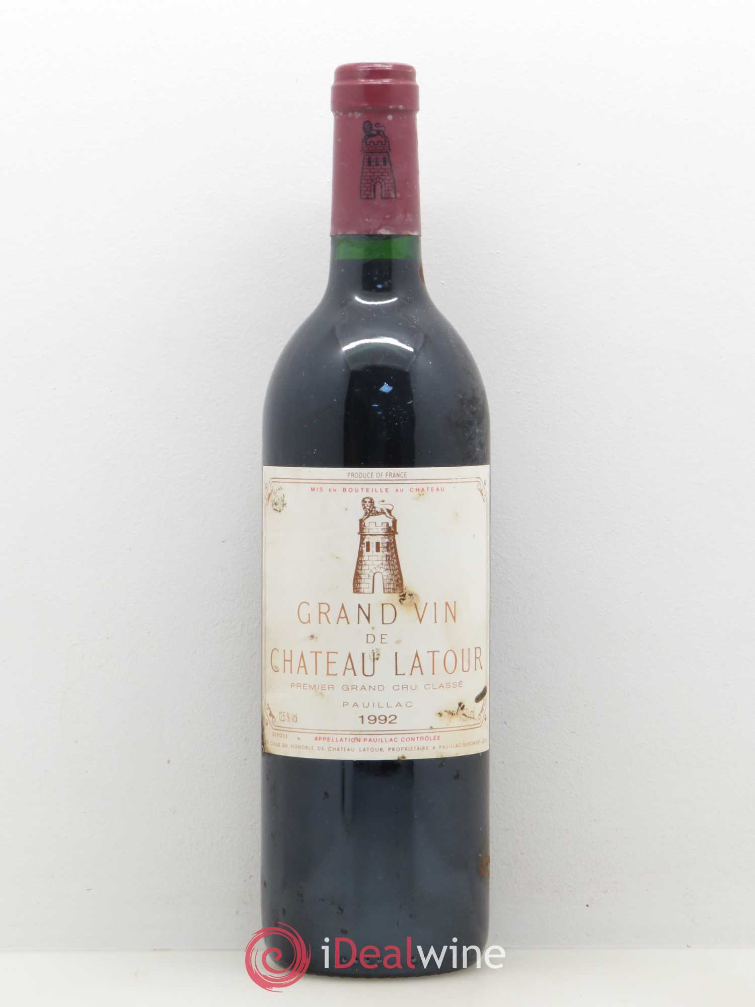 Château Latour 1er Grand Cru Classé 1992 - Lot de 1 bouteille - 0