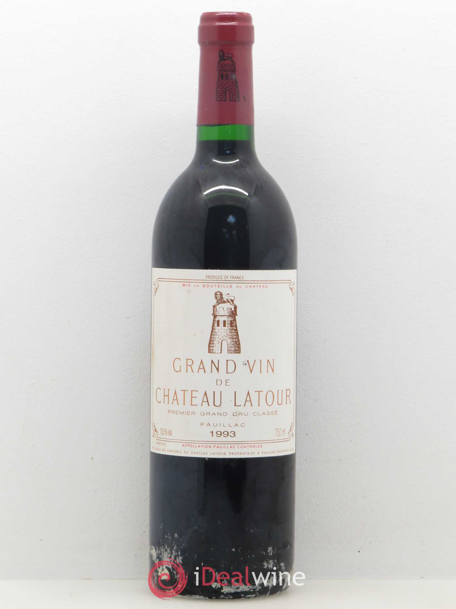 Château Latour 1er Grand Cru Classé 1993 - Lot de 1 bouteille - 0
