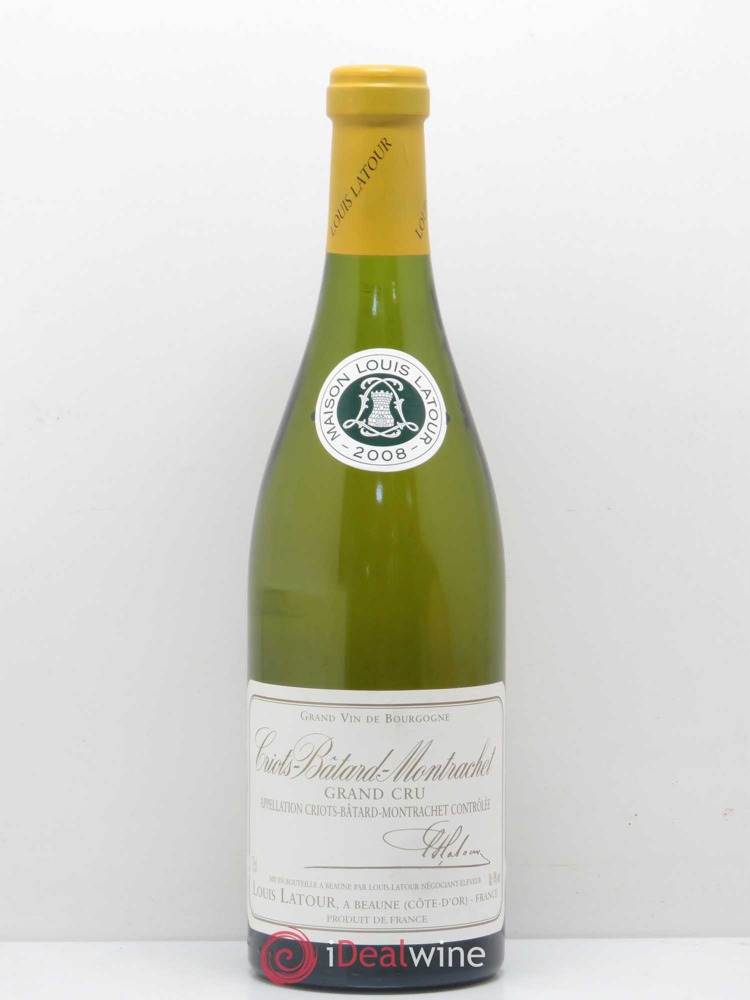Criots-Bâtard-Montrachet Grand Cru Louis Latour 2008 - Lot de 1 bouteille - 0