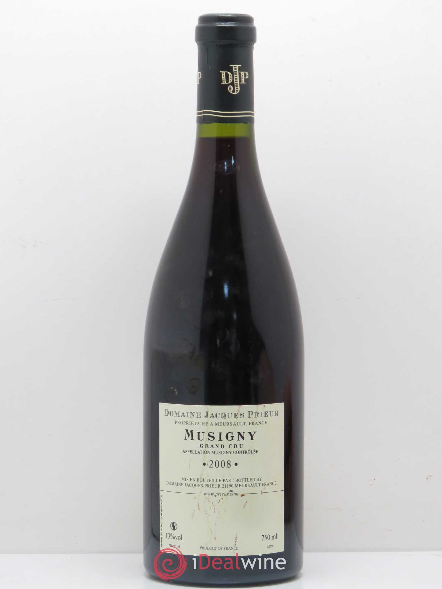 Musigny Grand Cru Jacques Prieur (Domaine) 2008 - Lot de 1 bouteille - 1