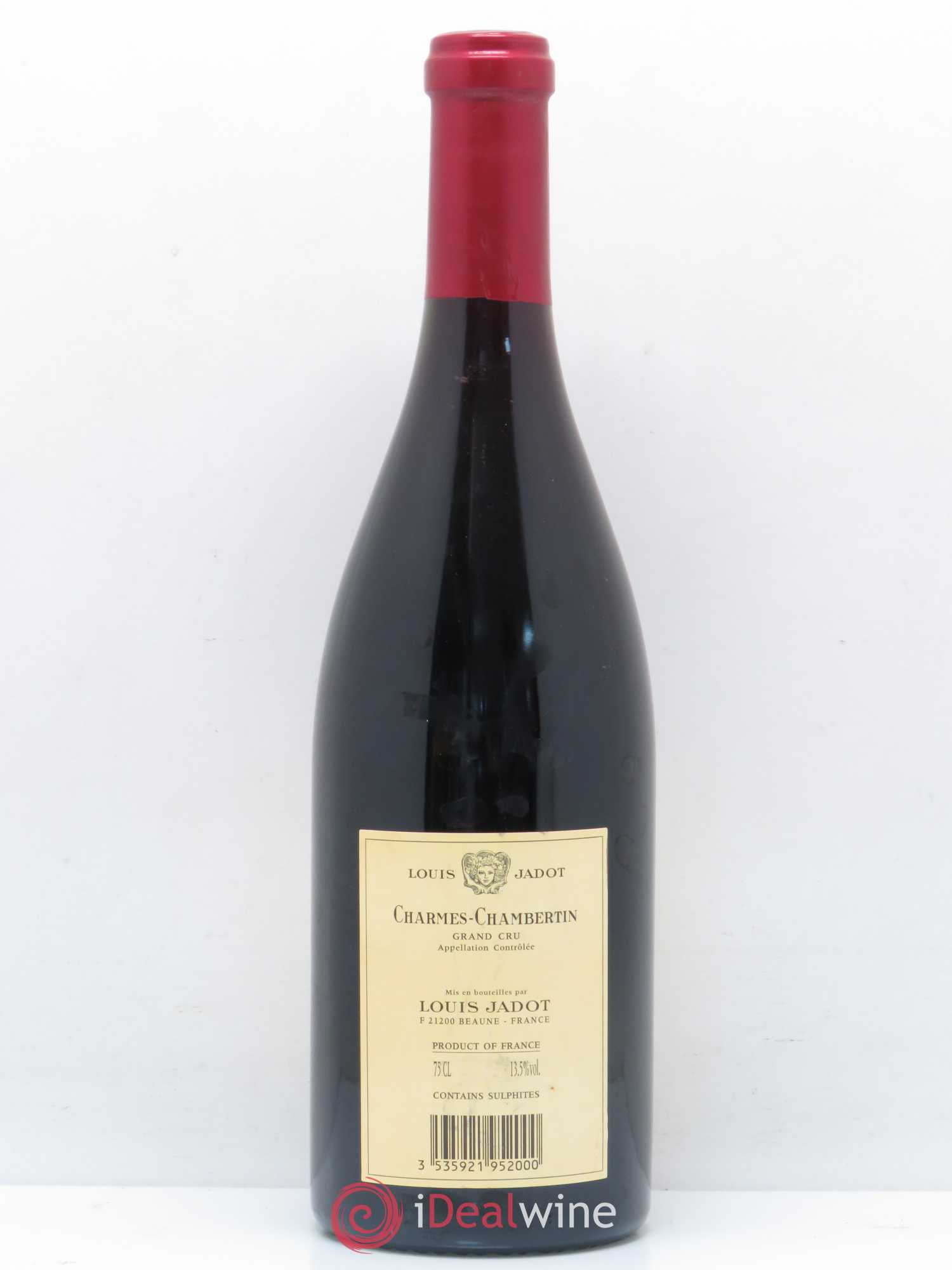 Charmes-Chambertin Grand Cru Maison Louis Jadot 2009 - Lot of 1 bottle - 1