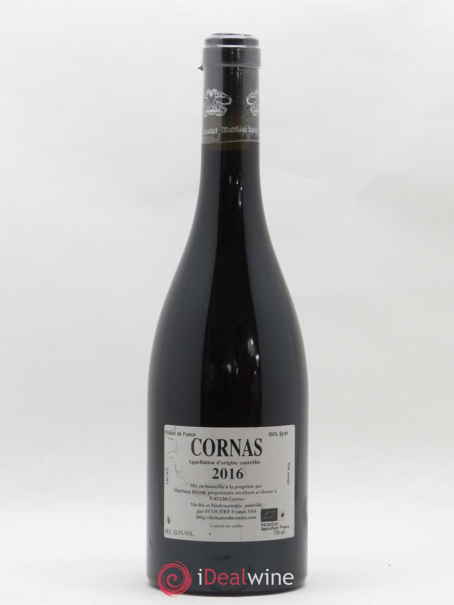 Cornas Brise Cailloux Coulet (Domaine du) - Matthieu Barret 2016 - Lot de 1 bouteille - 1