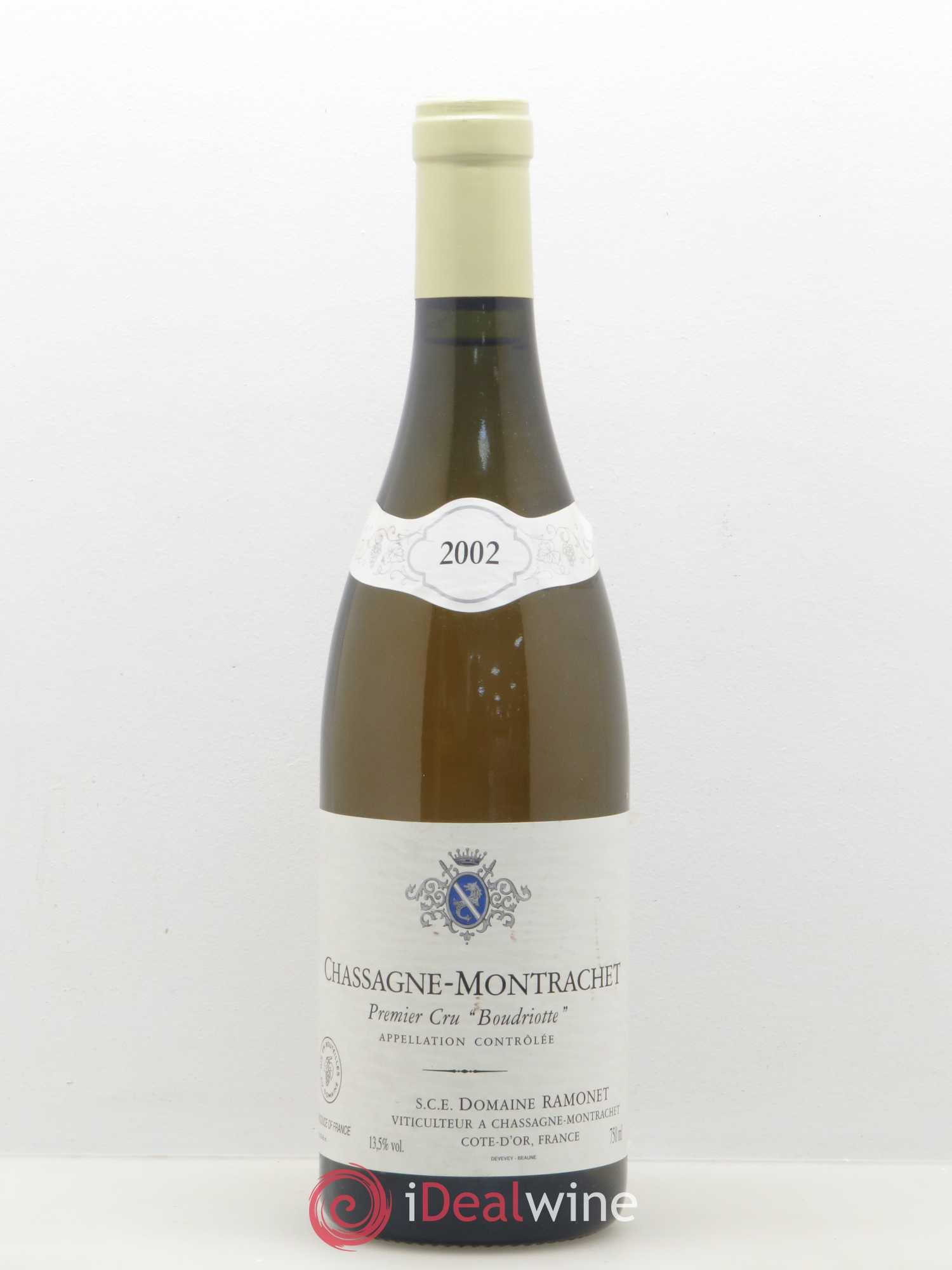 Chassagne-Montrachet 1er Cru Boudriotte Ramonet (Domaine) 2002 - Lot de 1 bouteille - 0