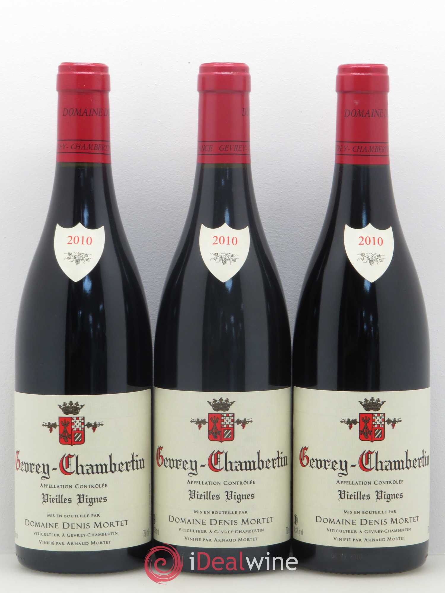 Gevrey-Chambertin Vieilles vignes Denis Mortet (Domaine) 2010 - Lot de 3 bouteilles - 0