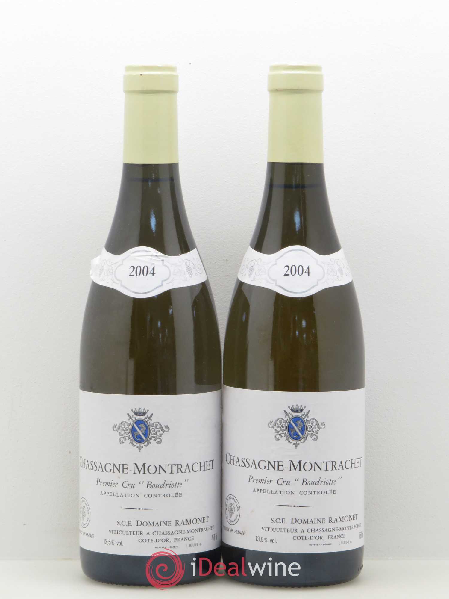Chassagne-Montrachet 1er Cru Boudriotte Ramonet (Domaine) 2004 - Lot de 2 bouteilles - 0