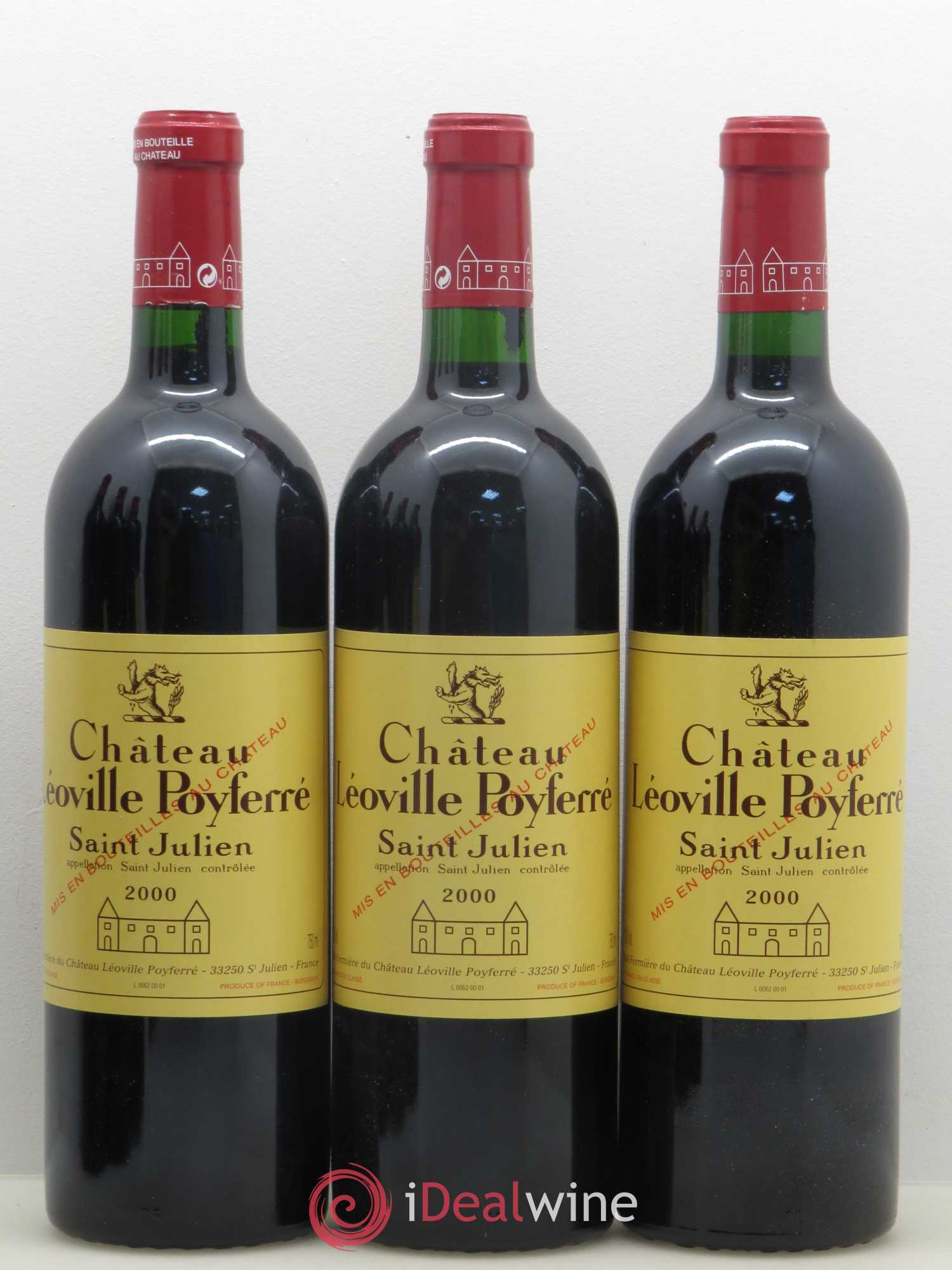 Château Léoville Poyferré 2ème Grand Cru Classé 2000 - Lot de 12 bouteilles - 1