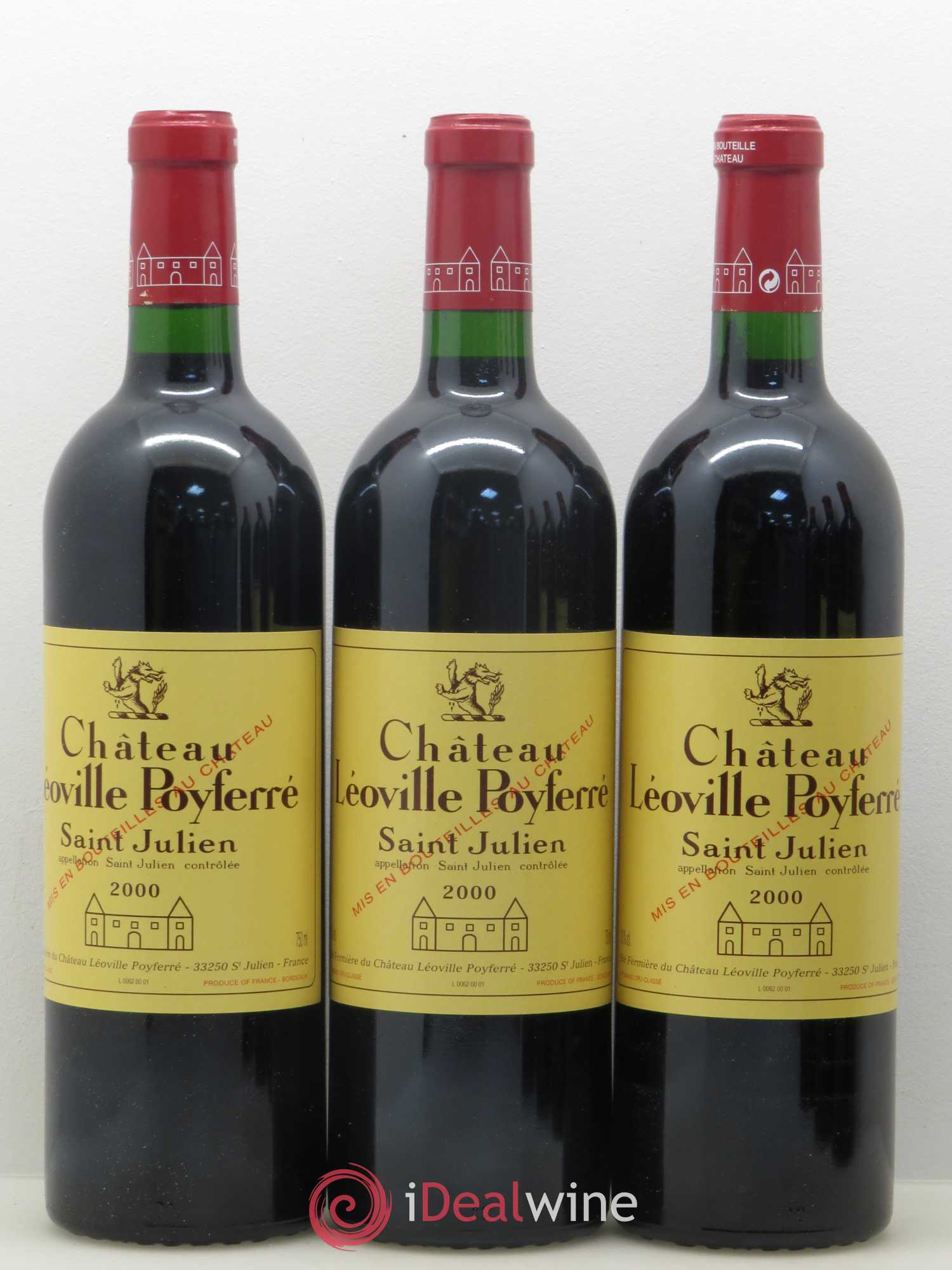 Château Léoville Poyferré 2ème Grand Cru Classé 2000 - Lot de 12 bouteilles - 2