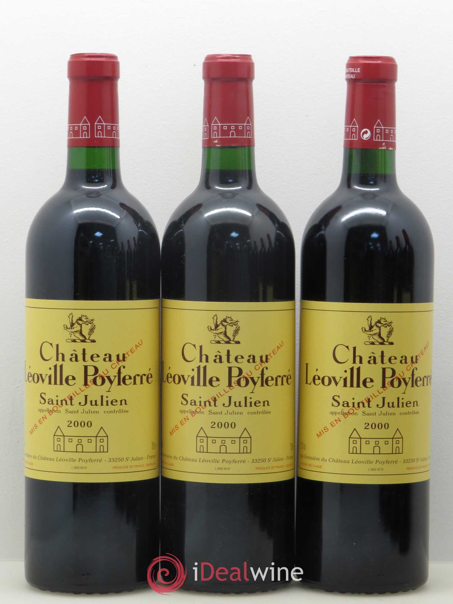 Château Léoville Poyferré 2ème Grand Cru Classé 2000 - Lot de 12 bouteilles - 3