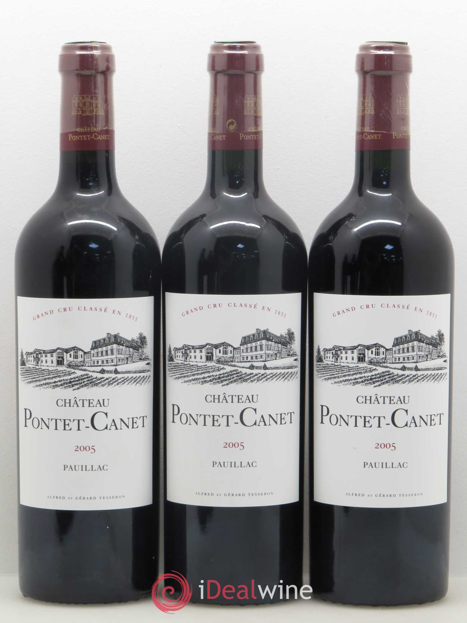 Château Pontet Canet 5ème Grand Cru Classé 2005 - Lot de 6 bouteilles - 1