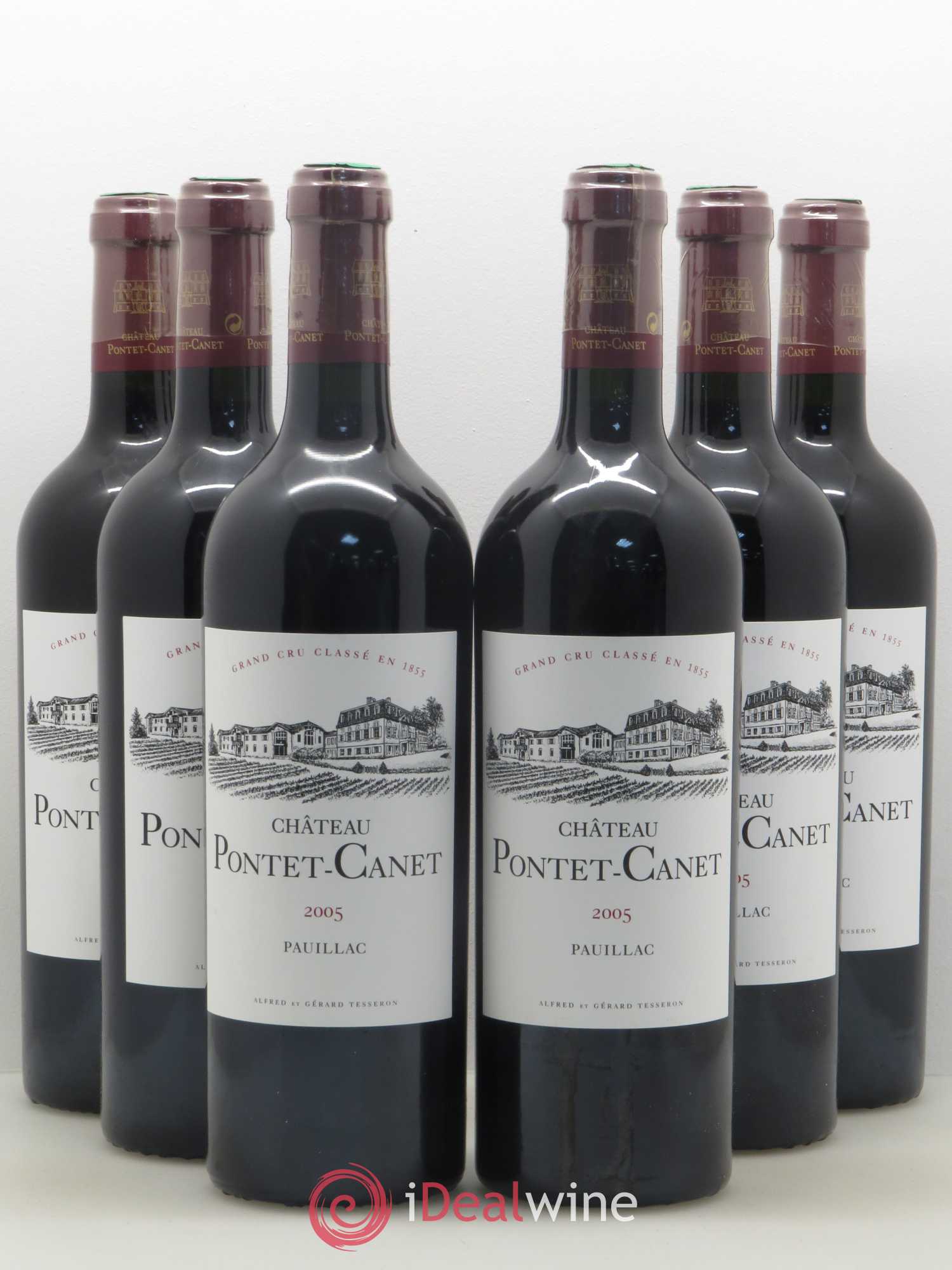 Château Pontet Canet 5ème Grand Cru Classé 2005 - Lot de 6 bouteilles - 0