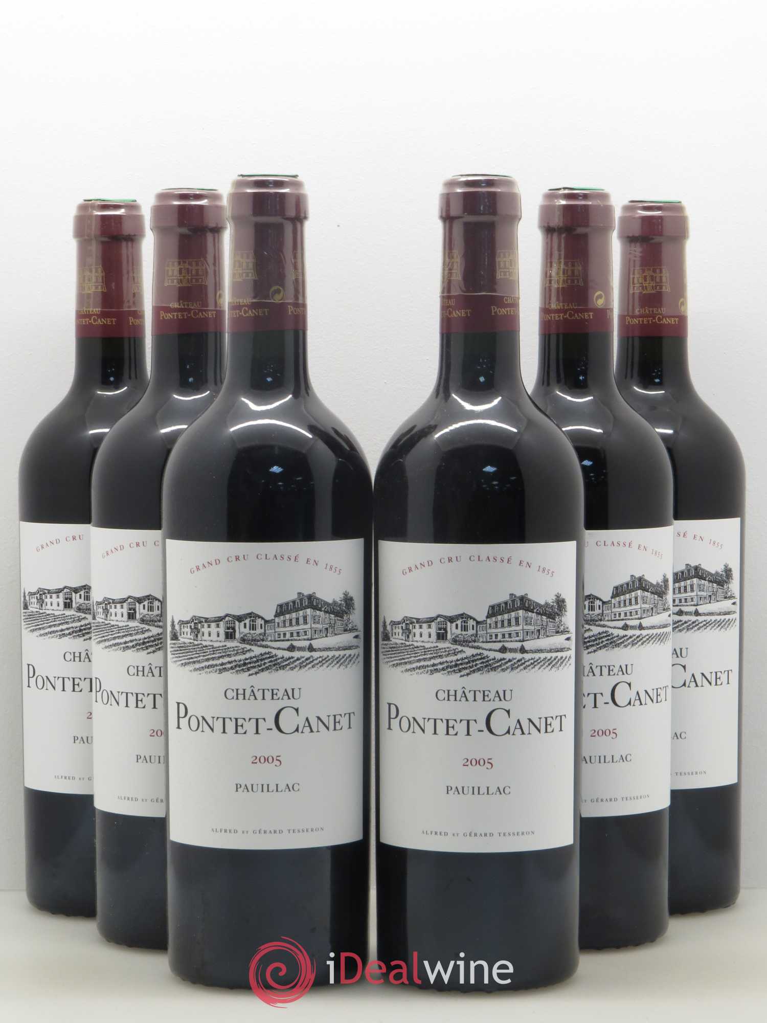 Château Pontet Canet 5ème Grand Cru Classé 2005 - Lot de 6 bouteilles - 0