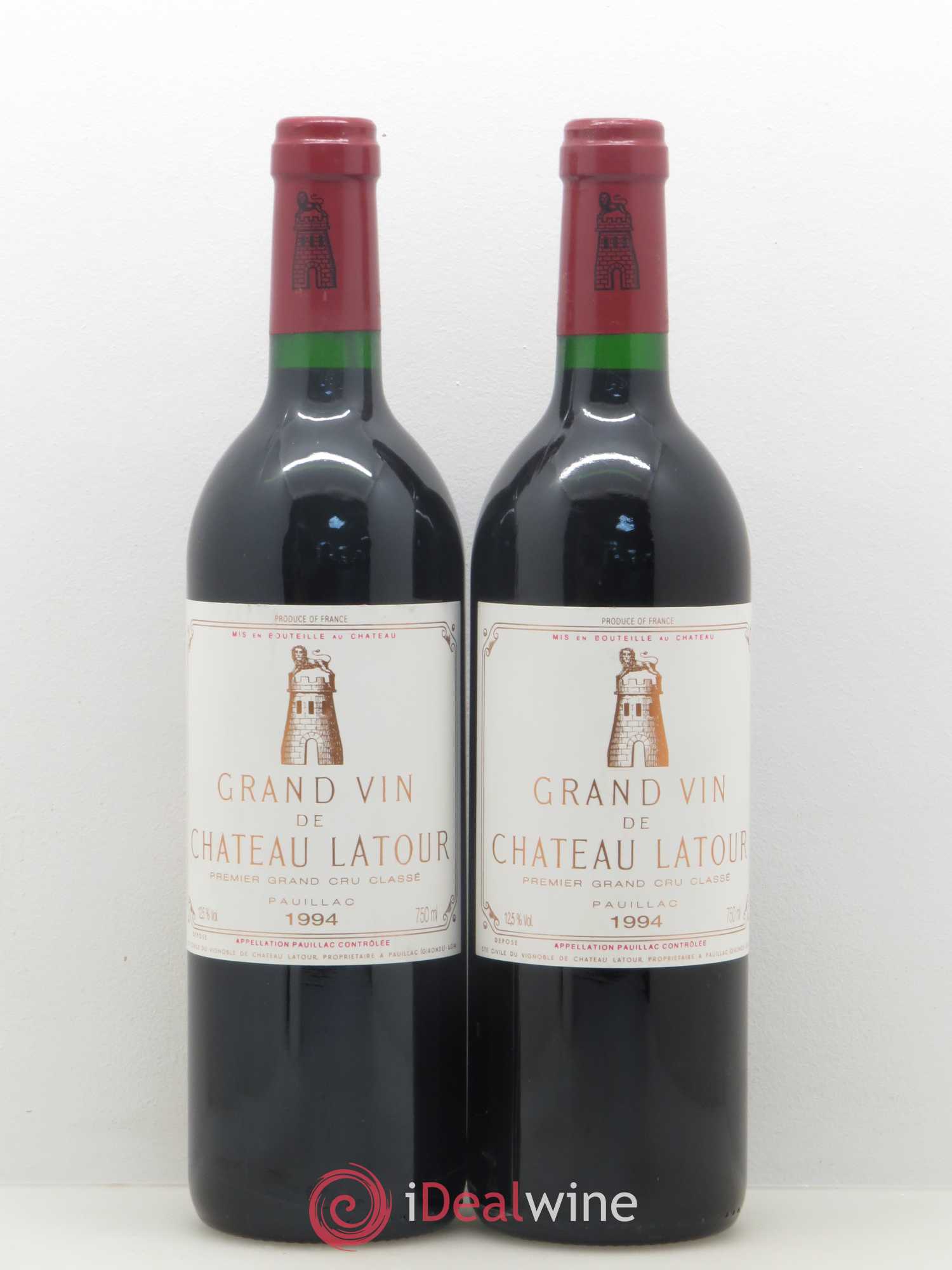Château Latour 1er Grand Cru Classé 1994 - Lot de 2 bouteilles - 0