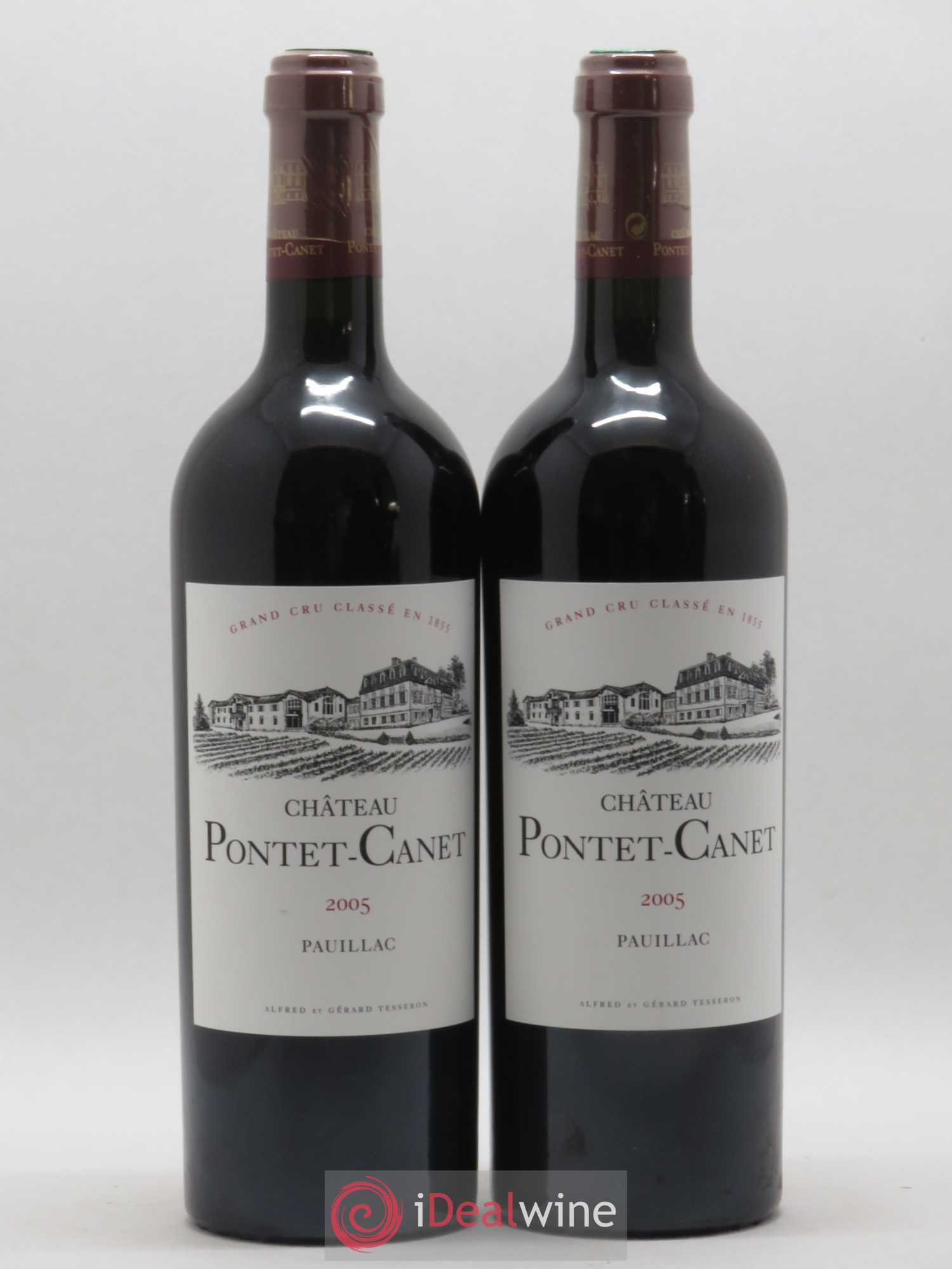 Château Pontet Canet 5ème Grand Cru Classé 2005 - Lot de 2 bouteilles - 0