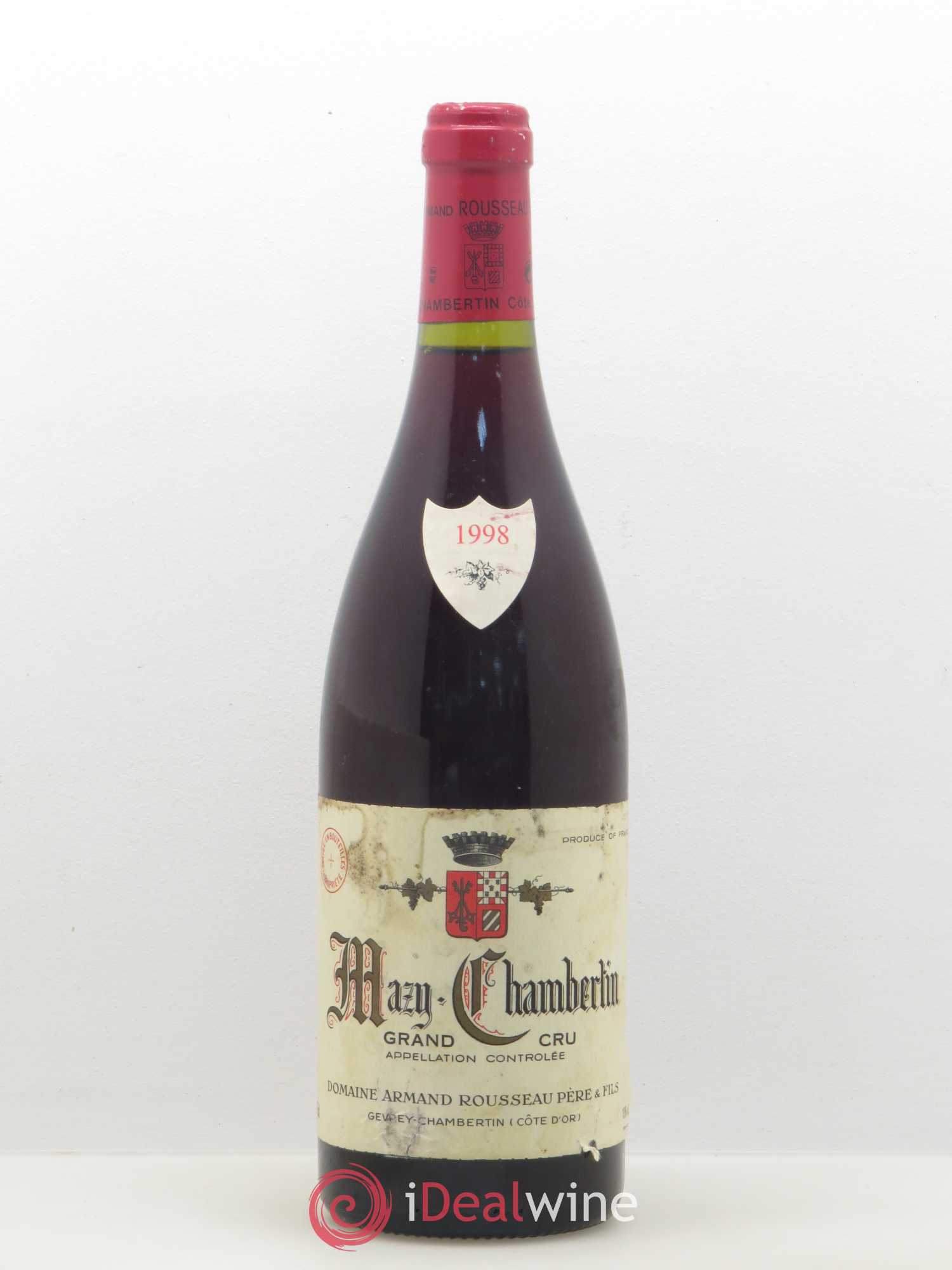 Mazis-Chambertin Grand Cru Armand Rousseau (Domaine) 1998 - Lot de 1 bouteille - 0