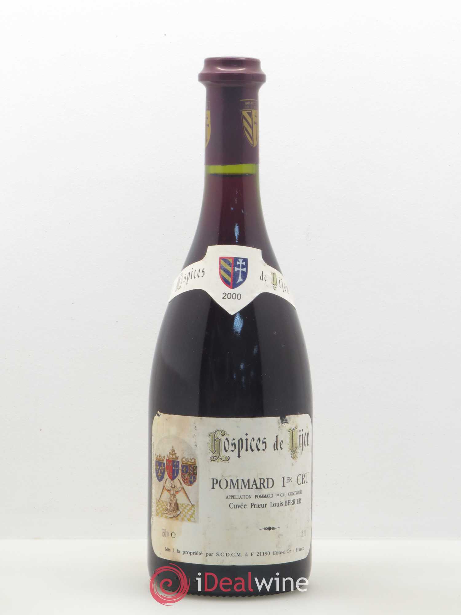 Pommard 1er Cru Cuvée Prieur Louis Berrier Hospices de Dijon 2000 - Posten von 1 Flasche - 0