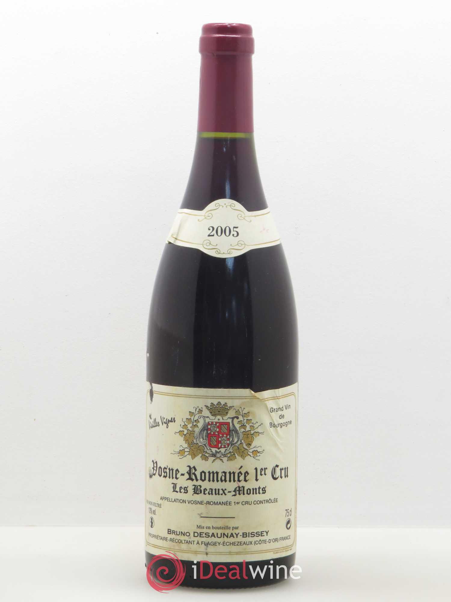 Vosne-Romanée 1er Cru Les Beaumonts Vieilles Vignes Desaunay Bissey 2005 - Posten von 1 Flasche - 0